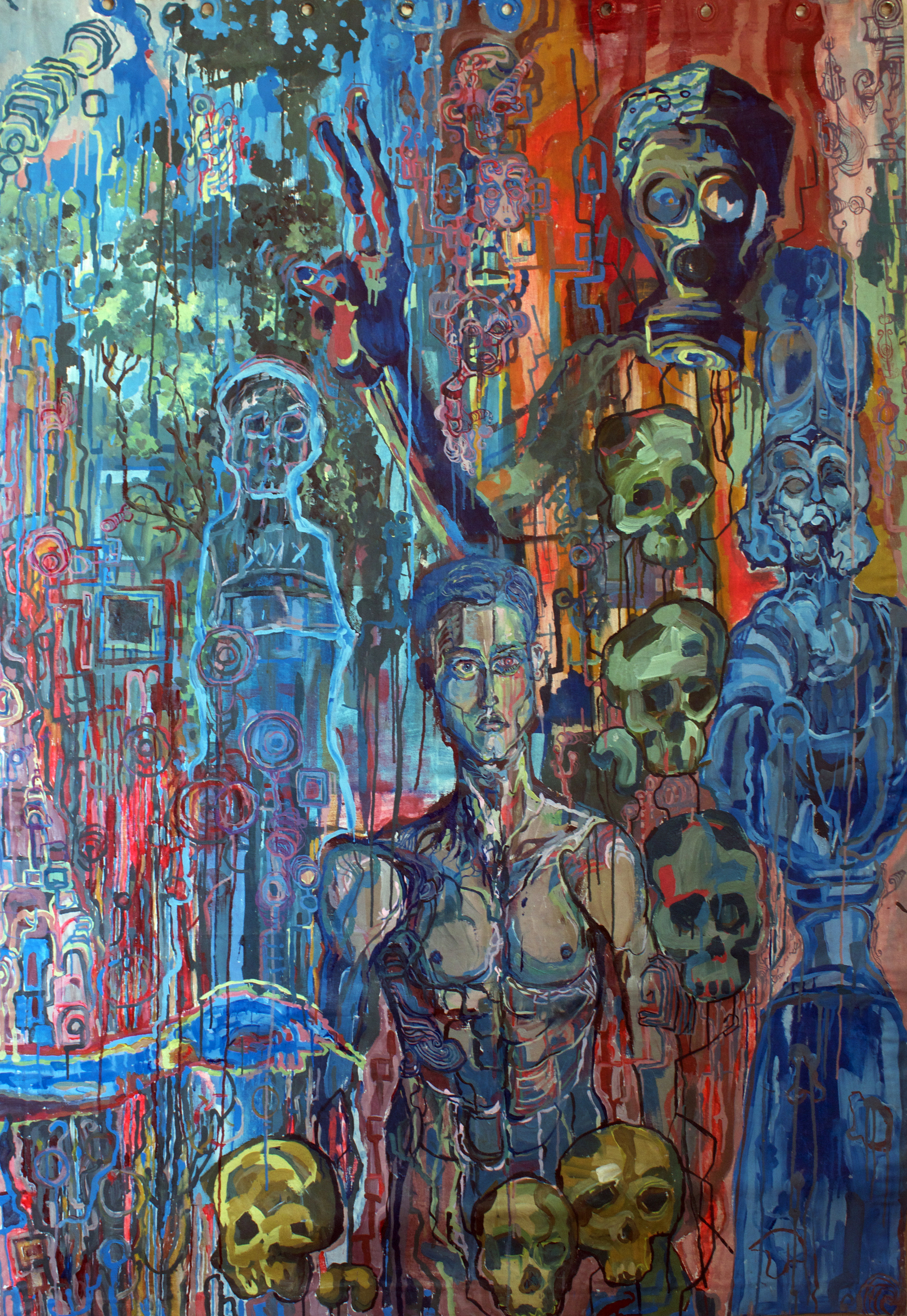           History's Decay, Acrylic on Canvas, 6ft x 5ft, 2002 