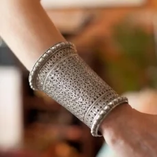 Architectural Silver Bangle Kadda - Interior Design Inspiration