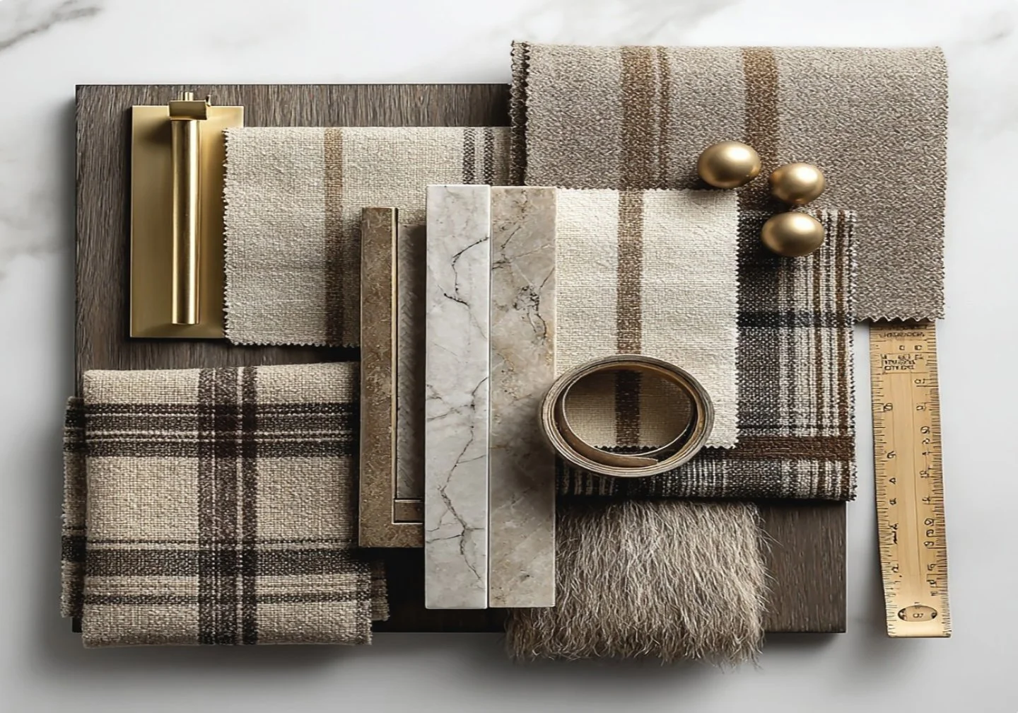 Interior Design Materials Flat Lay