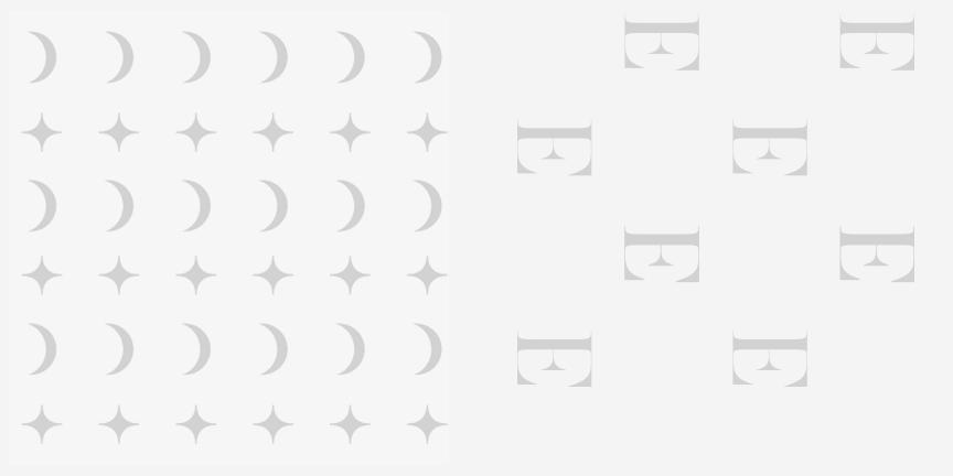 Patterns developed from the letterforms of the logo (E & D)