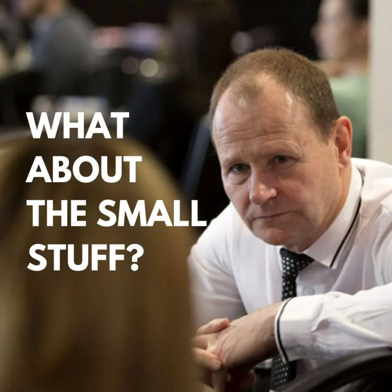 Should We Sweat The Small Stuff? 