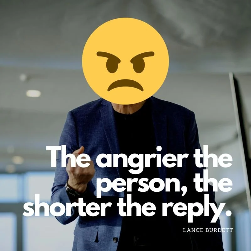 Managing An Angry Person.