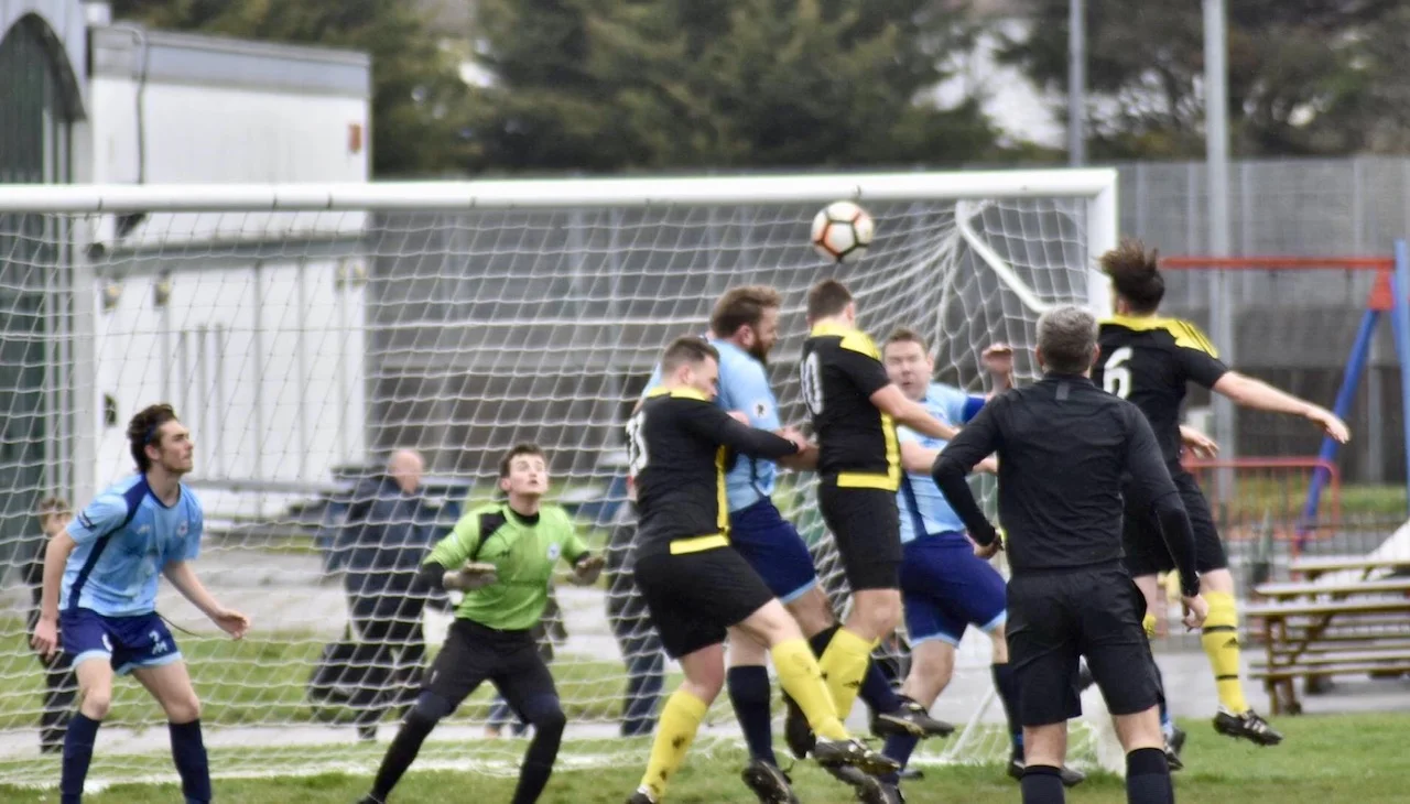 Goalmouth action between Springhill United and Erith Athletic (c) Jenny Verrillo