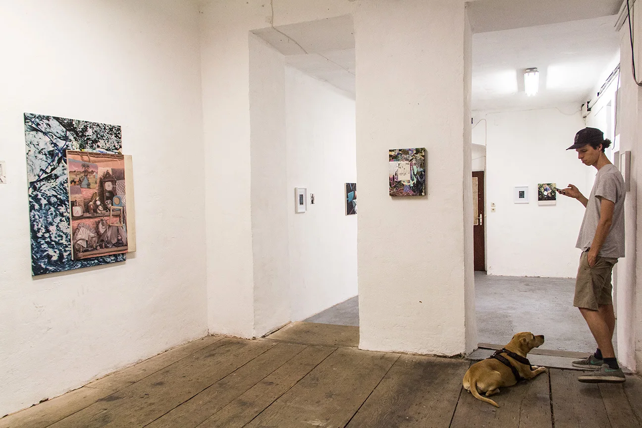 installation view, second/third room