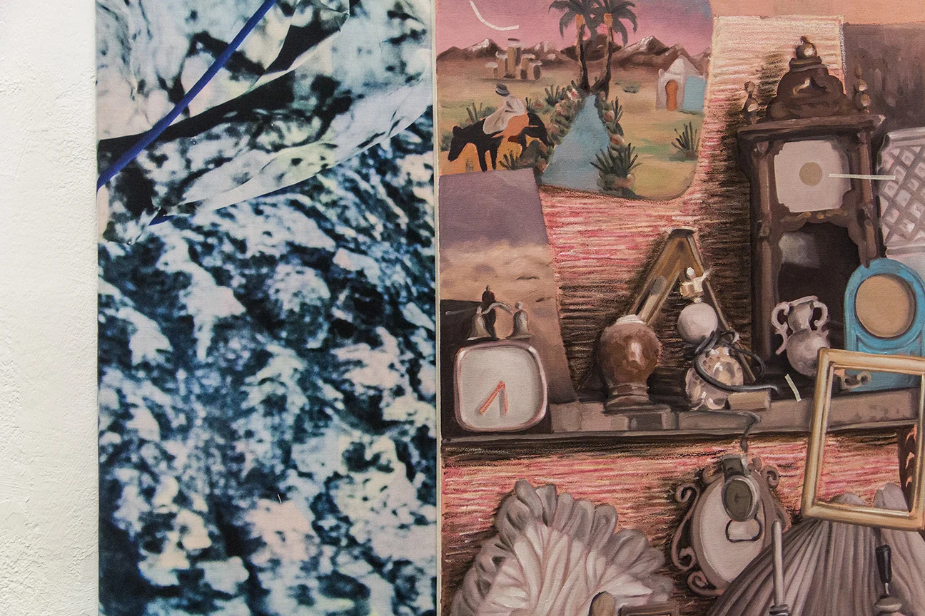detail from: "pm" - 88,5 x 110 cm, painting and print, 2015 (with nana mandl )
