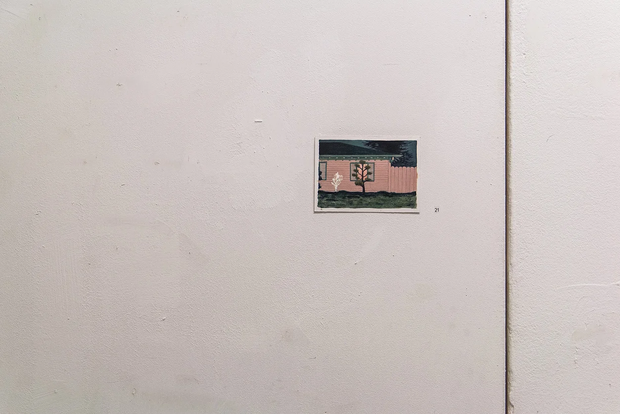 "midnight" - 10,5 x 14,8 cm, oil on paper, 2015
