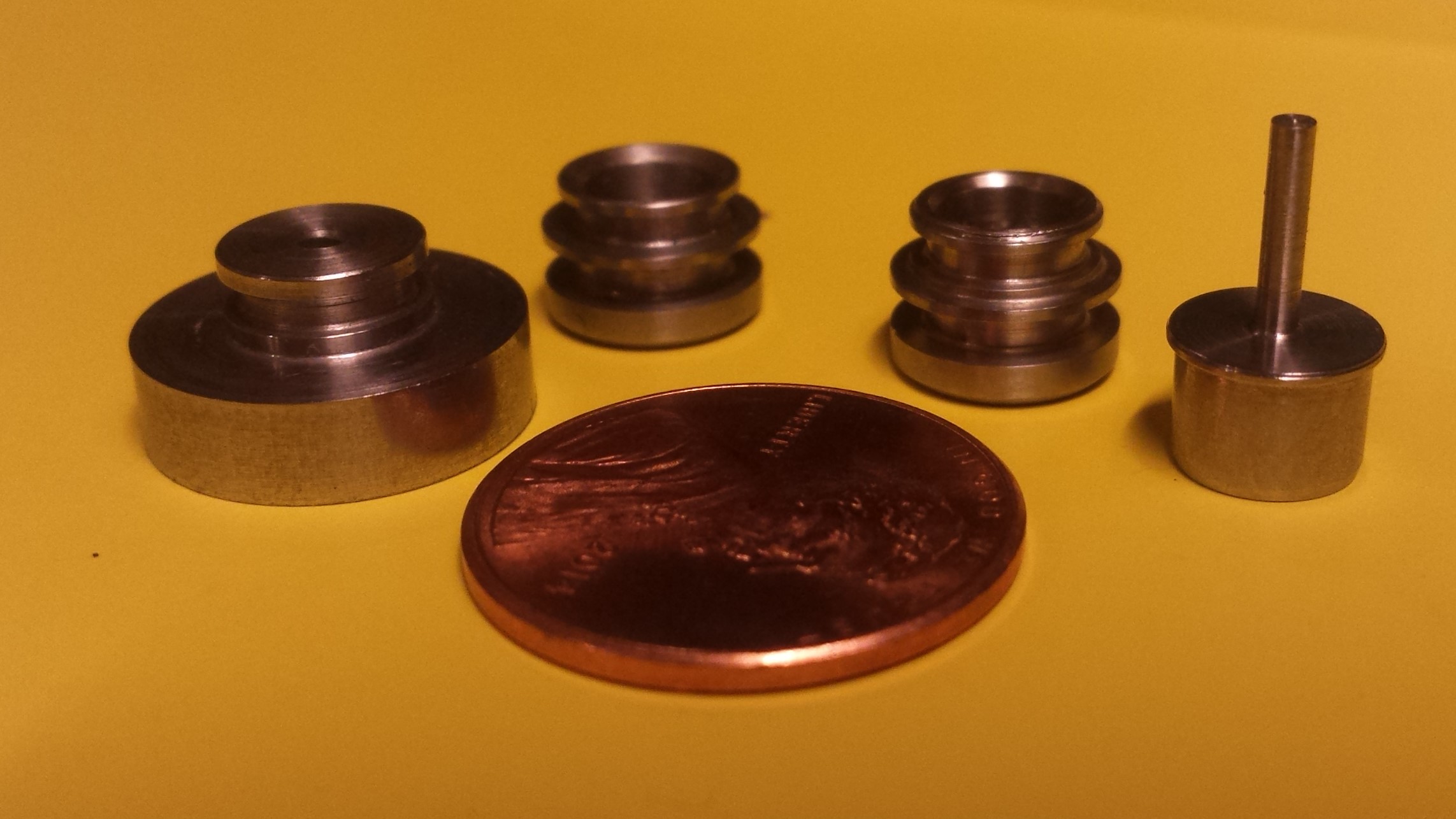 Assorted small turned parts