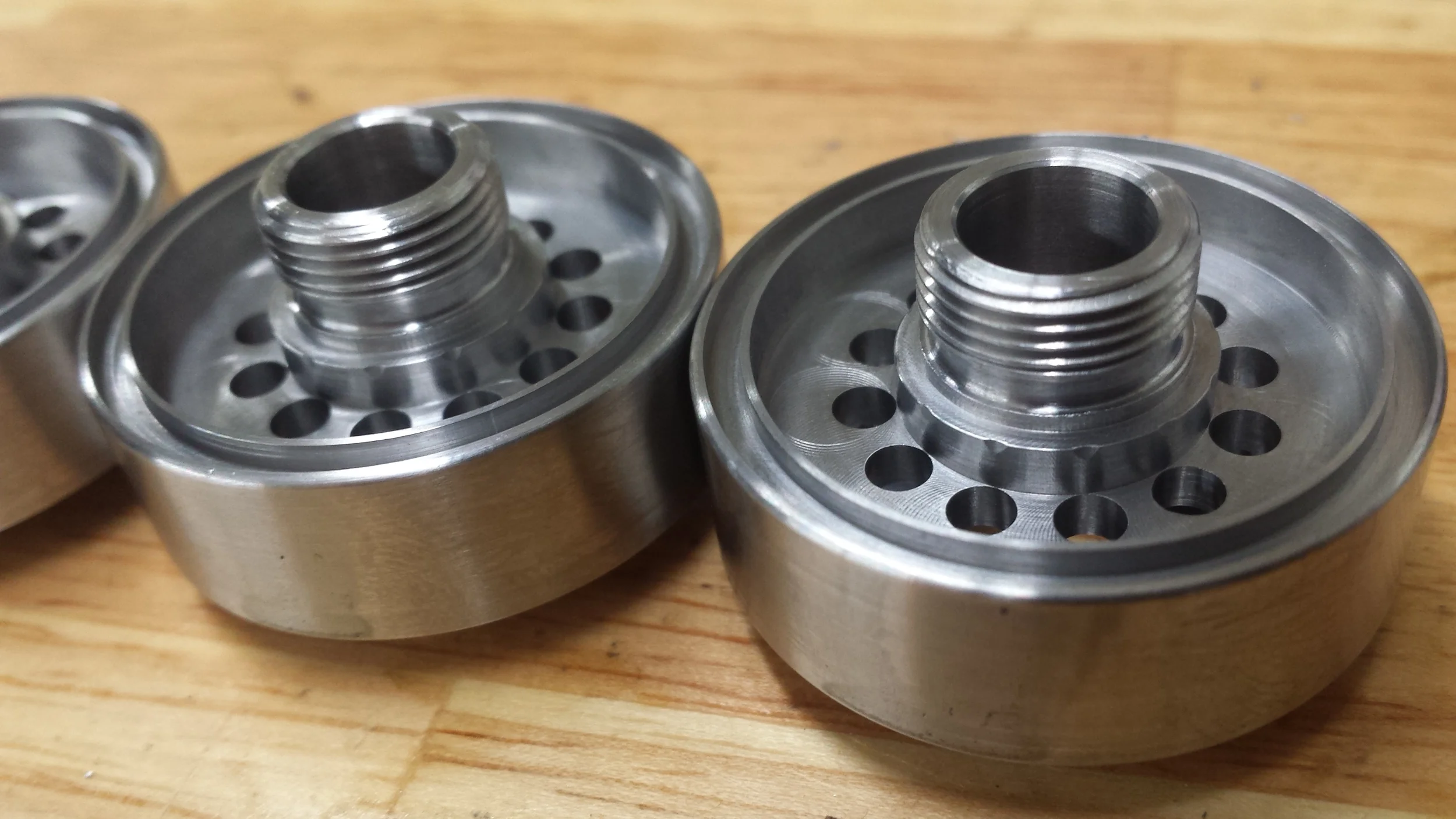 turned AL plate parts