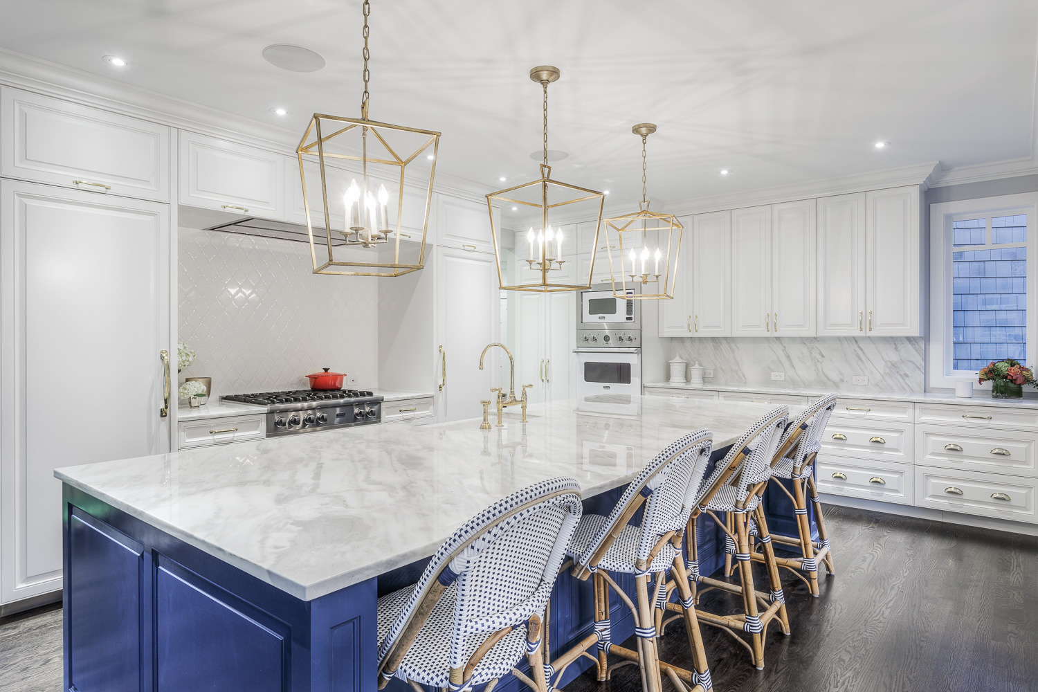 Blue and White Kitchen