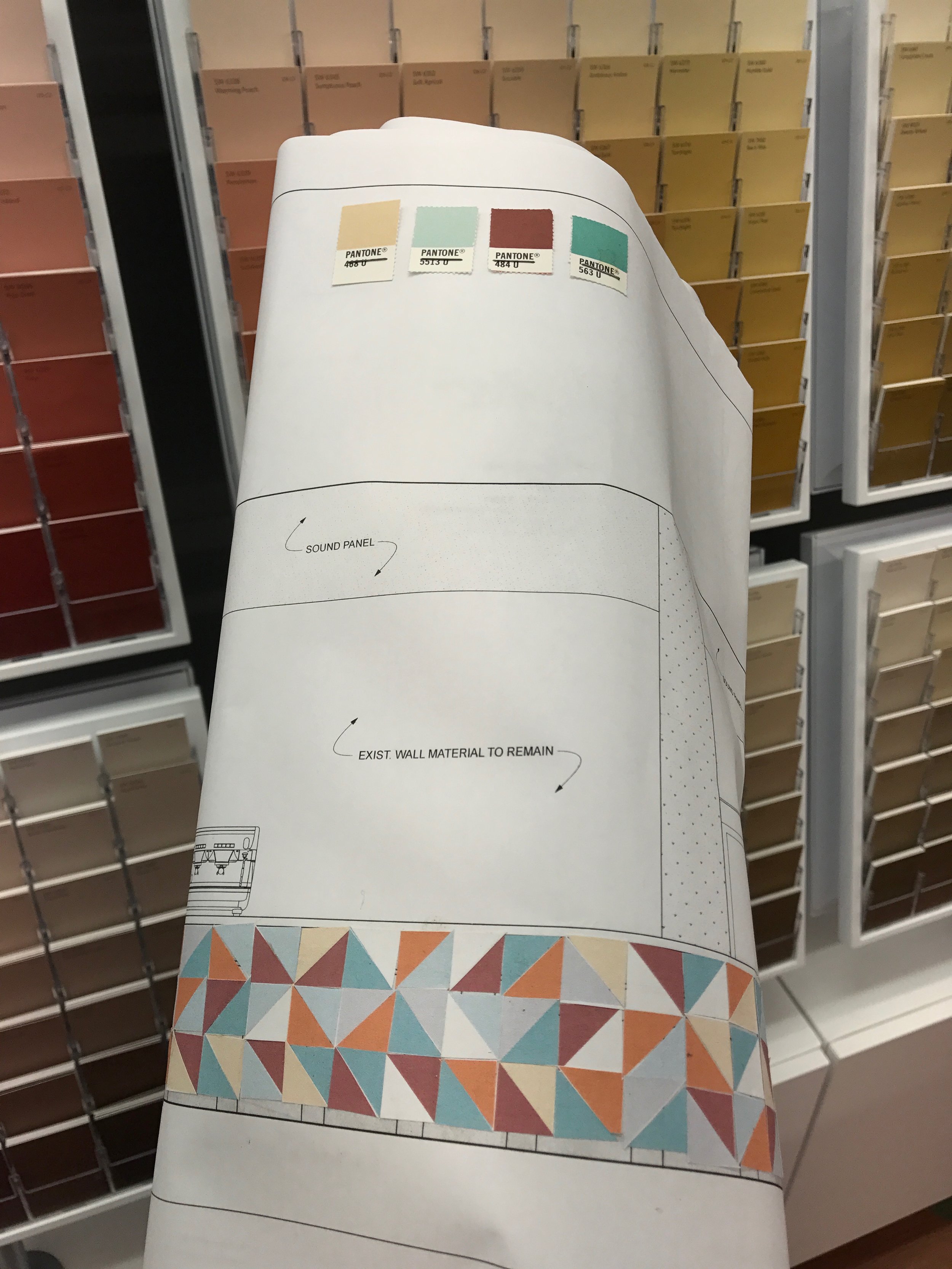 I spent so much time at the Sherwin Williams store on Centre Ave. I have an account and even bought myself one of those legit paint sample books.