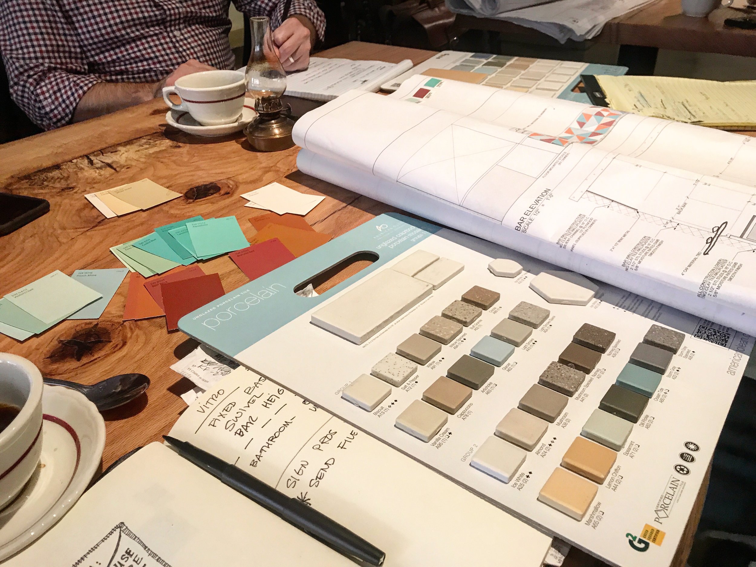 That original blueprint (that quickly became outdated with all the rounds of revisions and inspections and bureaucracy that goes into renovating a space) stayed with me the entire project.