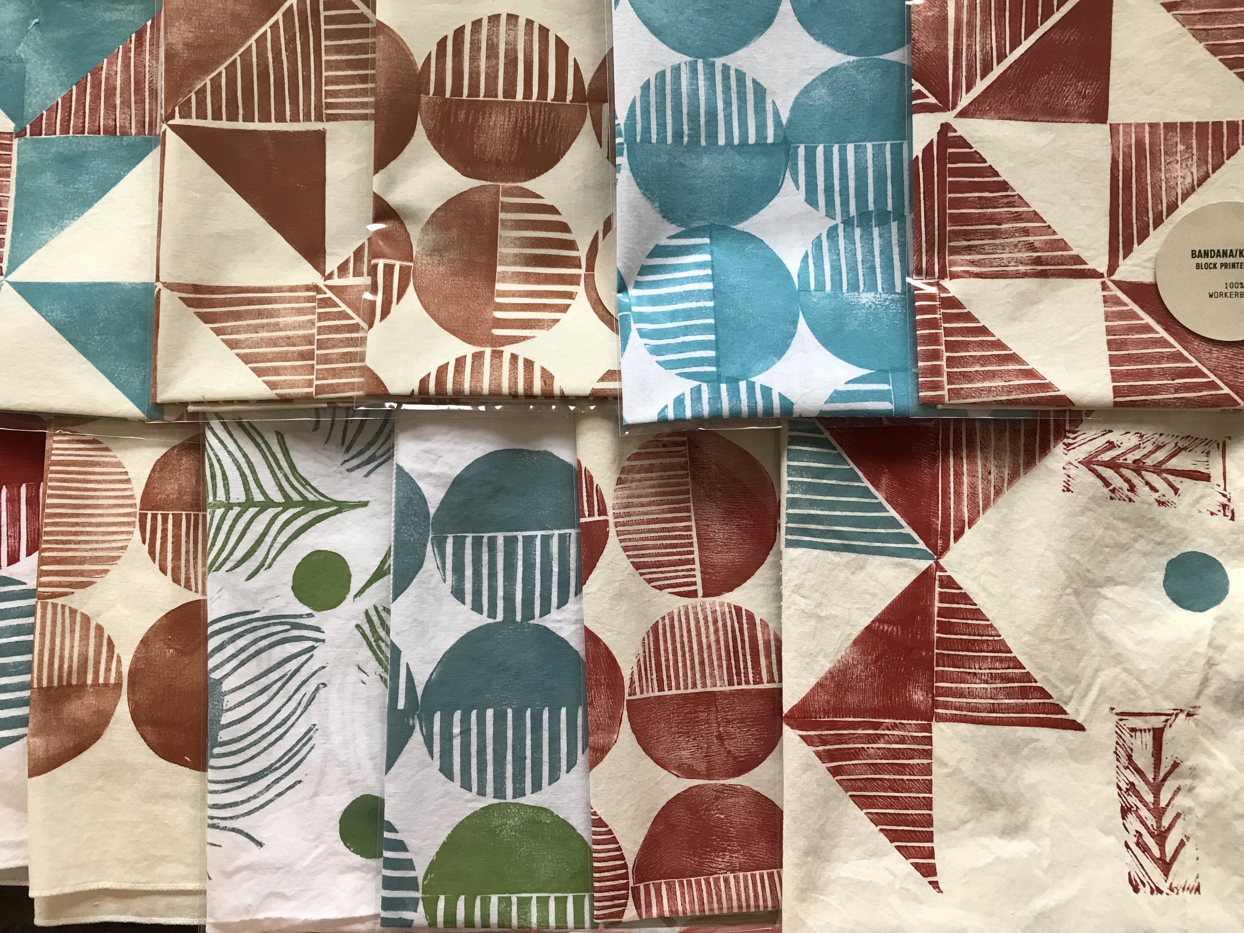 BLOCK PRINT BANDANA