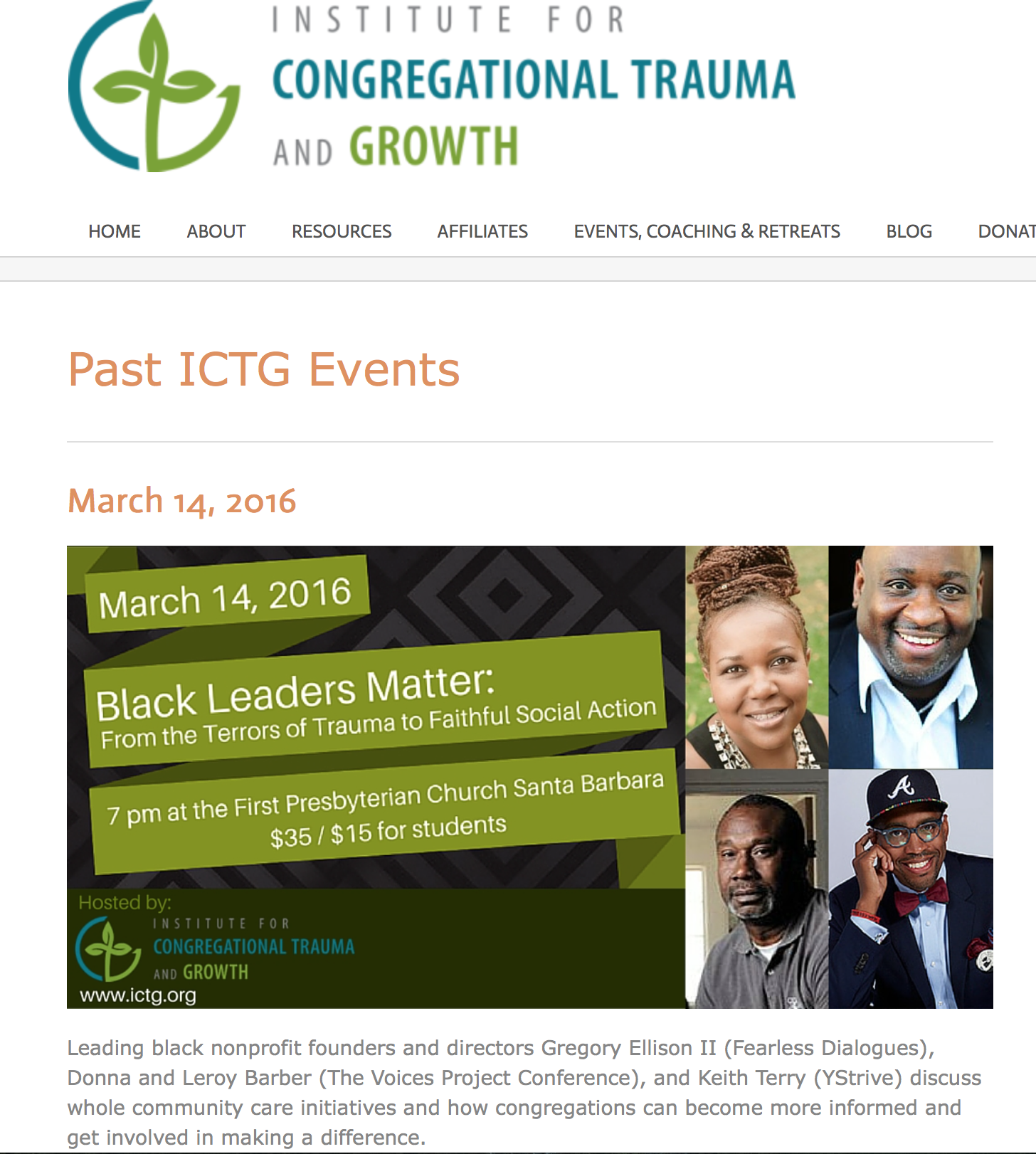 ITCG, March 2016