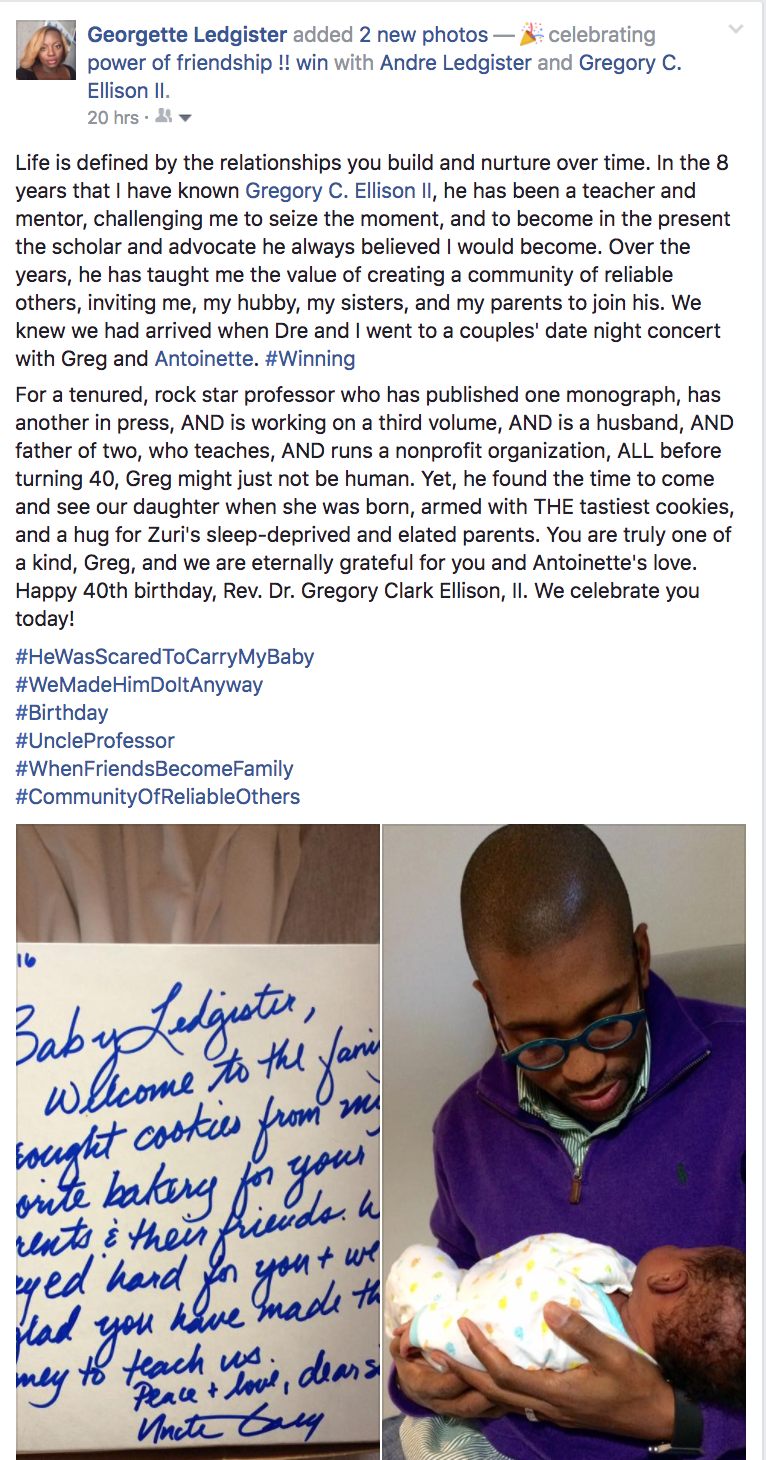 40th Birthday Tribute from the Ledgisters