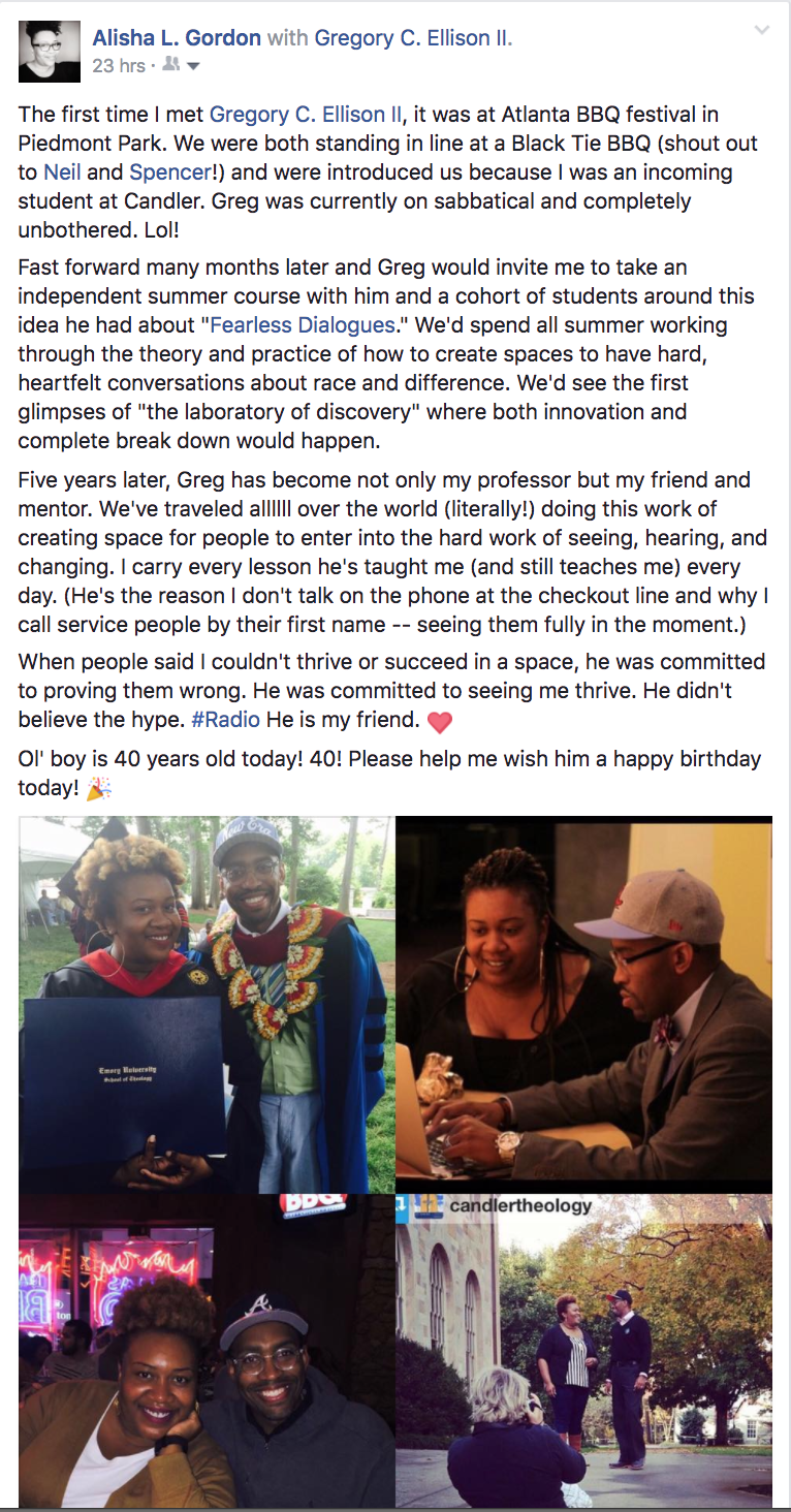 40th Birthday Tribute from Alisha "Radio" Gordon