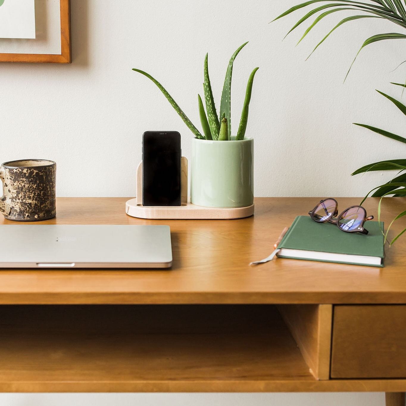 The Flora Planter Phone Stand is back in stock! The perfect addition to desk or nightstand.