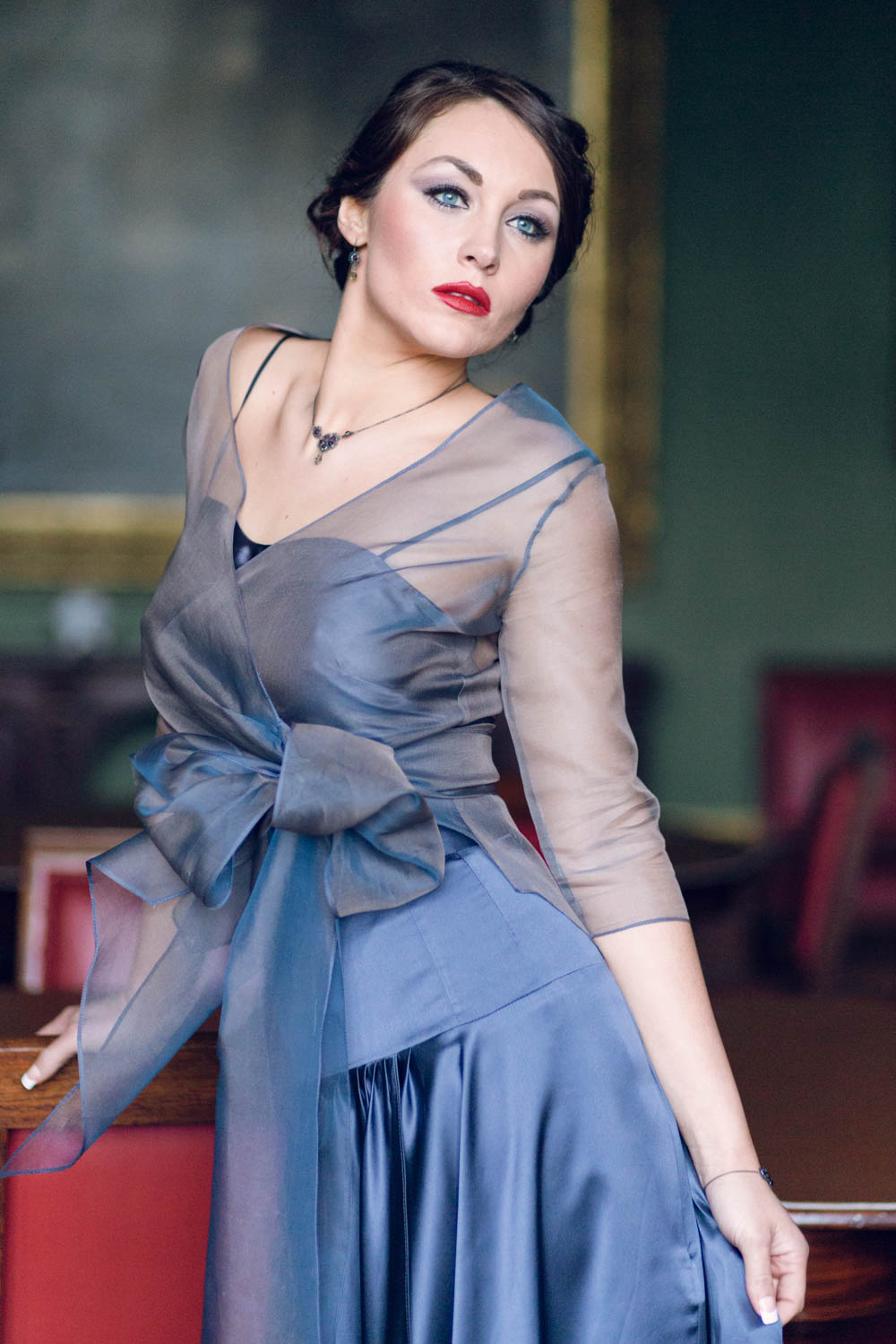 Clemence Wrap Top — Sarah Willard Couture