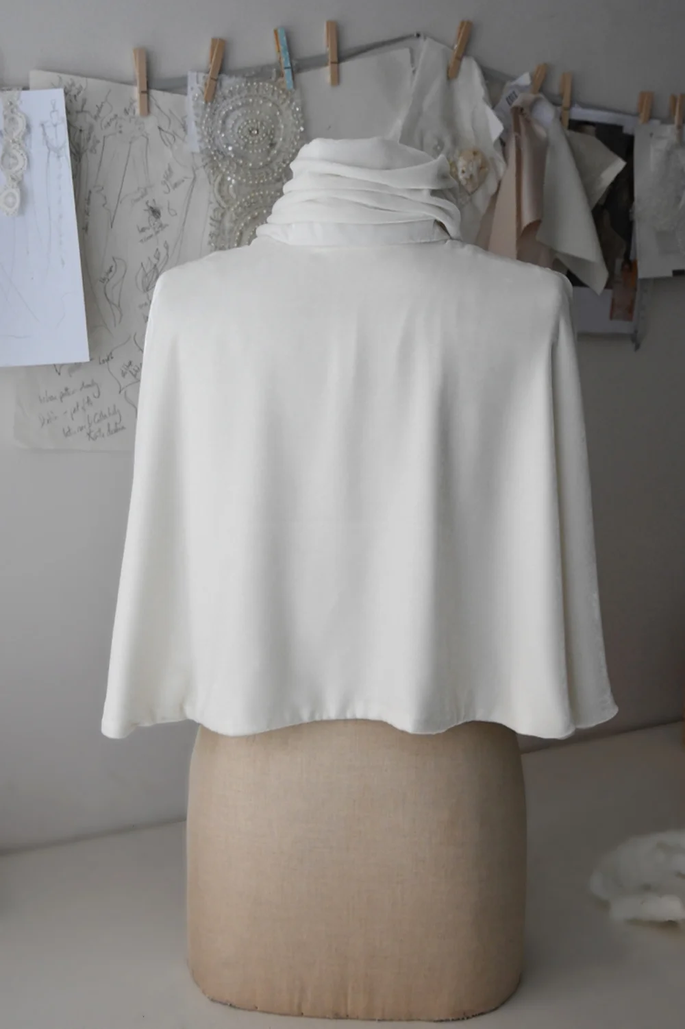 Velvet Pleated Collar Cape Back.jpg