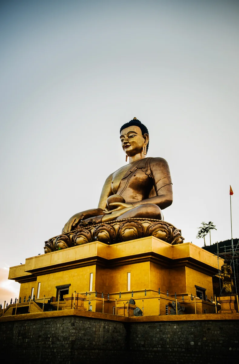 Golden Buddha statue in Thimphu, Bhutan