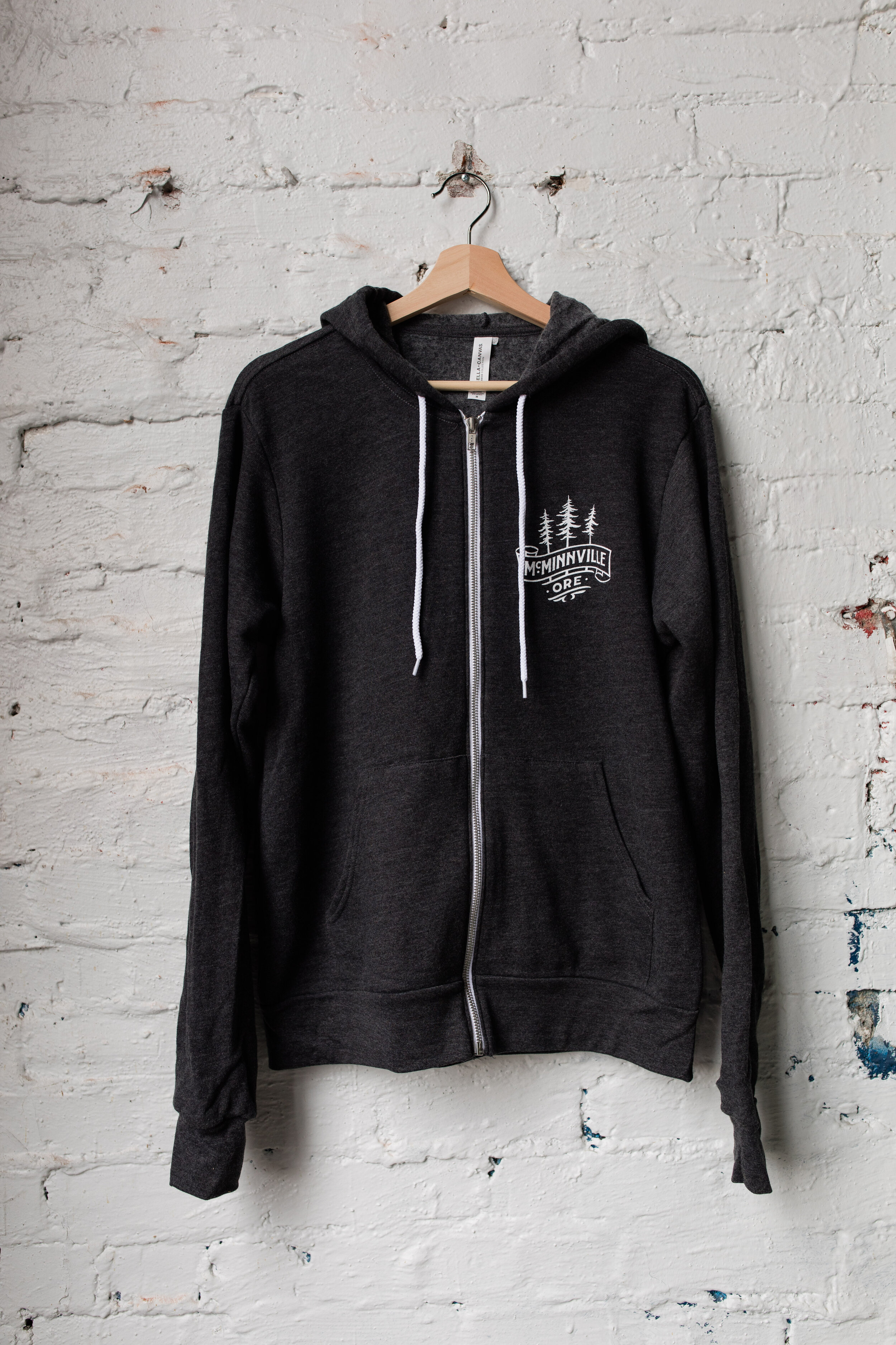 Zip Up Hoodie - Dark Grey