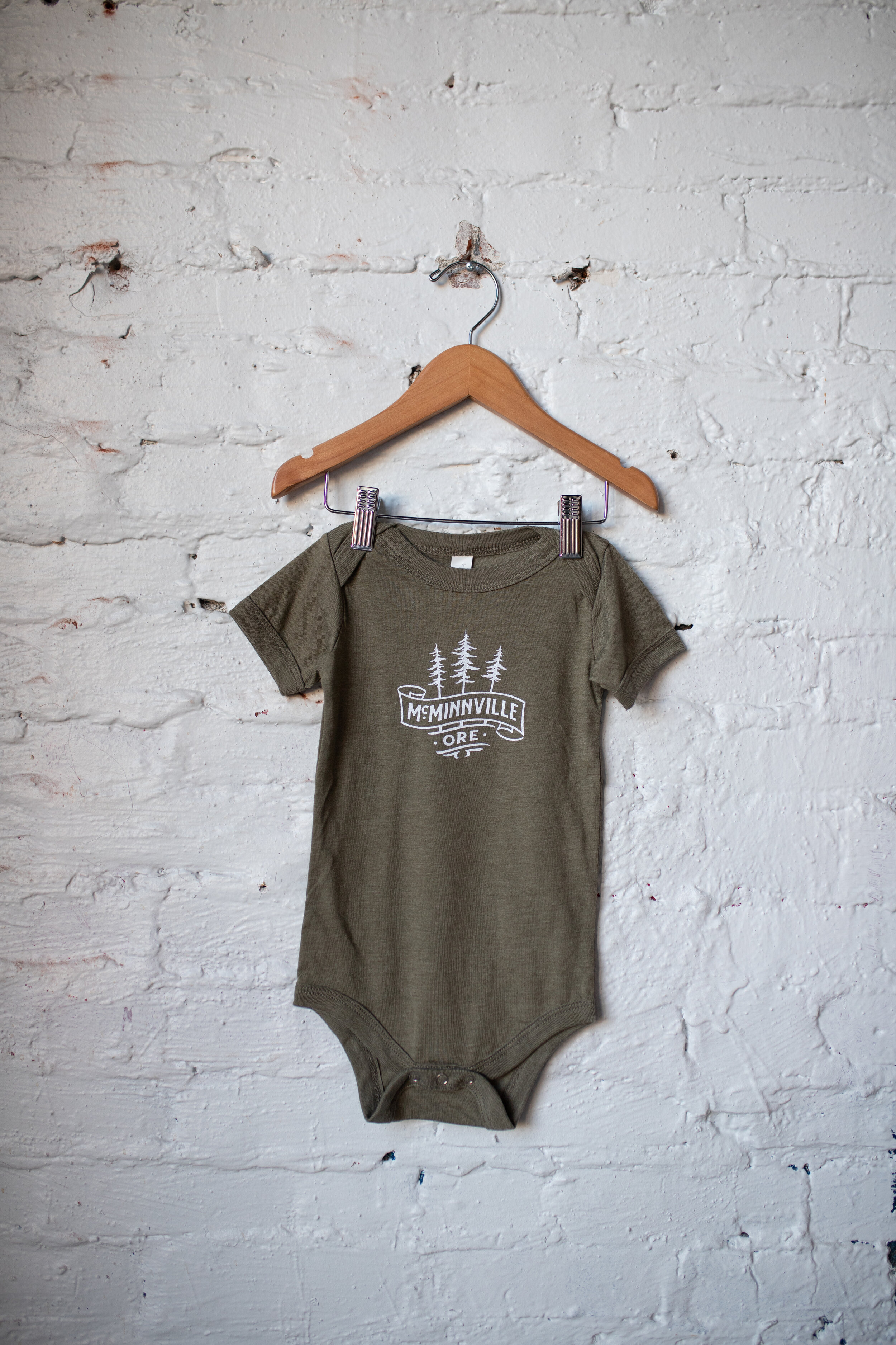 Baby Onsie - Olive Green