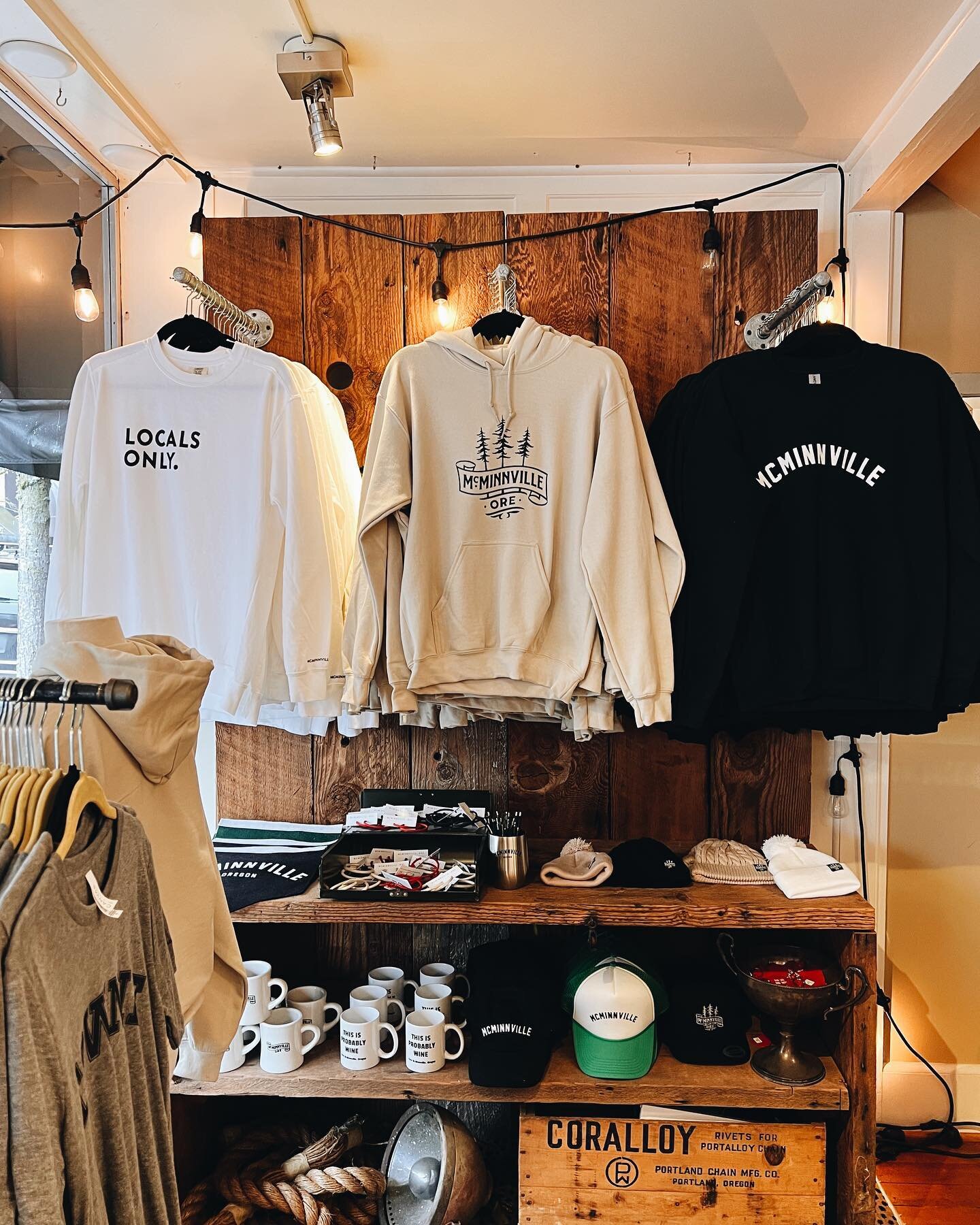 Have you seen what&rsquo;s new at the pop-up? We&rsquo;ve got a ton of sweatshirts and just re-printed a fan favorite&hellip; black crew necks! Plus we&rsquo;ve a ton of tshirts from our &ldquo;Locals Only&rdquo; line, and working on getting more swe