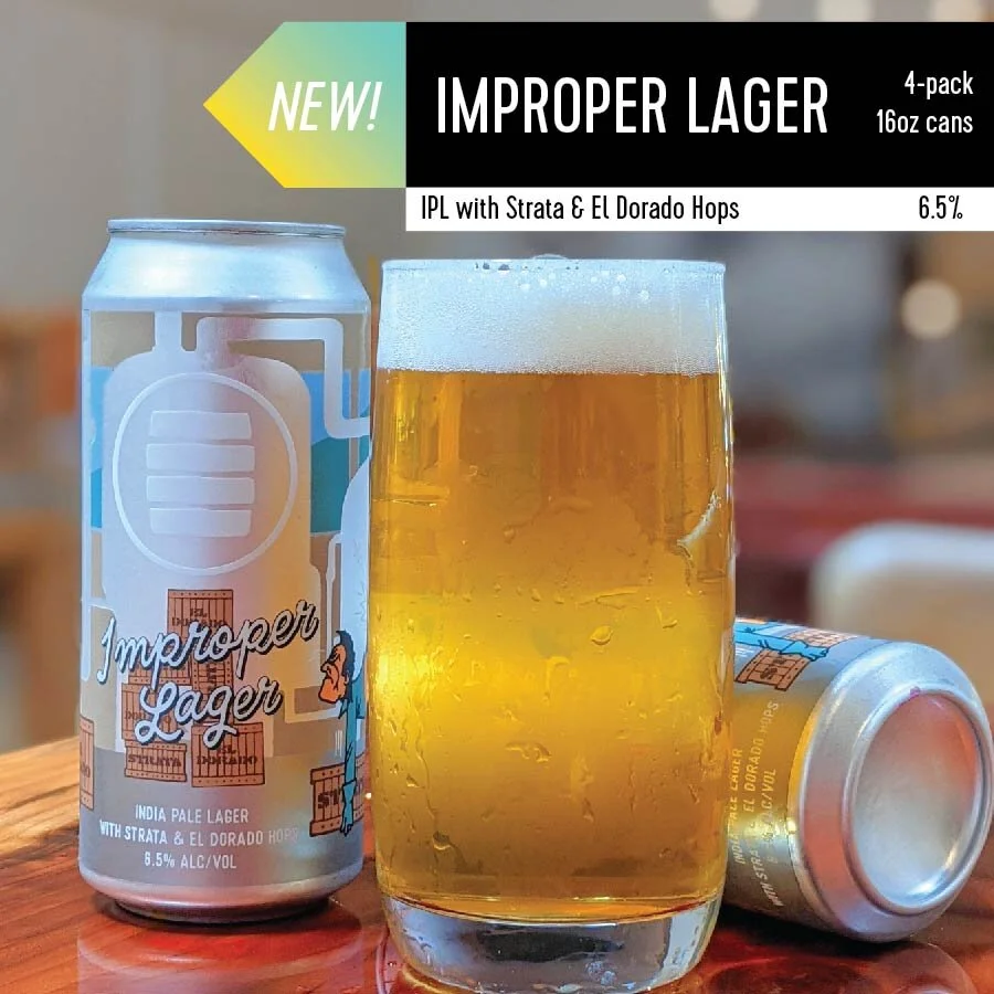 "Improper Lager" IPL with El Dorado & Strata Hops (6.5%)