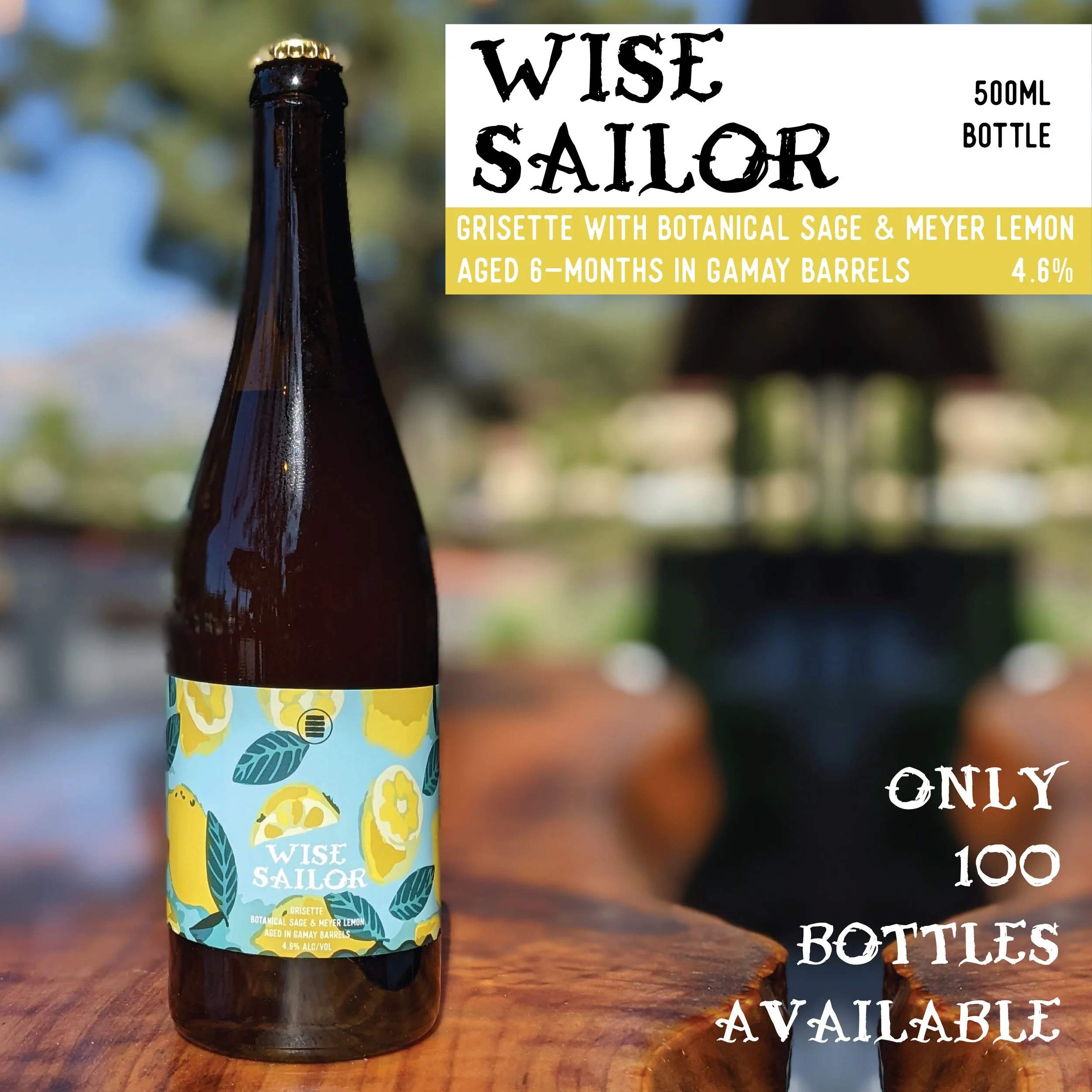 "Wise Sailor" Grisette with Botanical Sage & Meyer Lemon, Aged 6-months