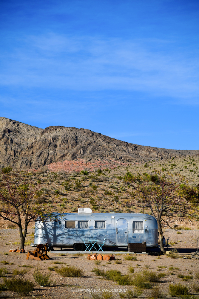  Nov 10, 2017; Death Valley, CA, USA; An Airstream camper sits in a desert campsite. Copyright: Shanna Lockwood

 