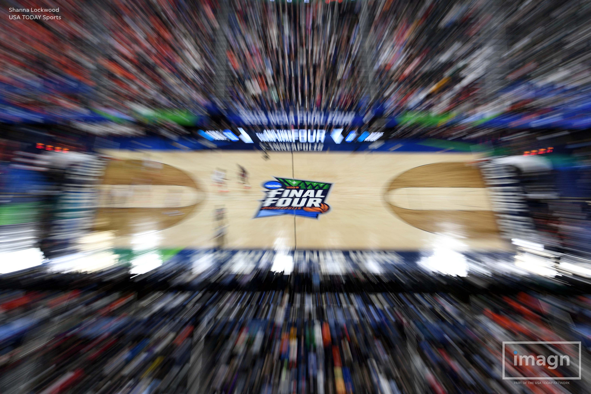  Apr 6, 2019; Minneapolis, MN, USA; A general view during the semifinals of the 2019 men's Final Four between the Virginia Cavaliers and Auburn Tigers  at US Bank Stadium. Mandatory Credit: Shanna Lockwood-USA TODAY Sports 