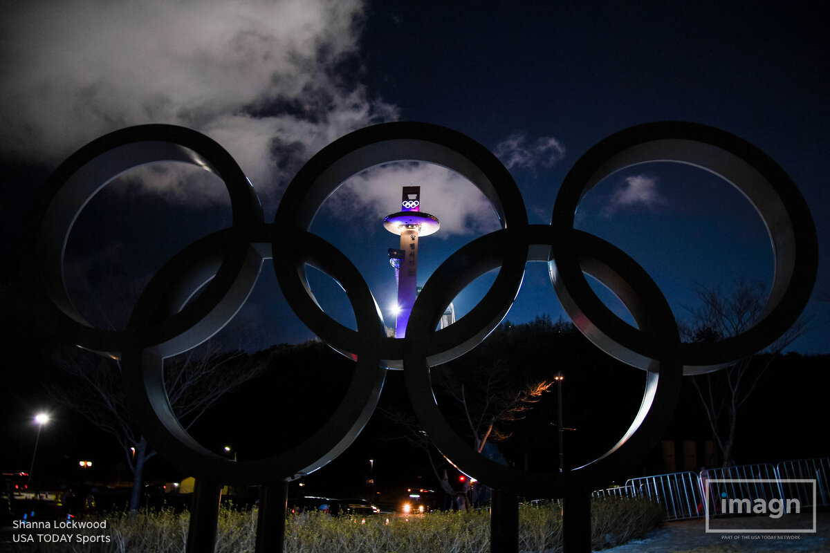 Feb 14, 2018; Pyeongchang, South Korea USA; View of the ski jumping venue at Alpensia Ski Jumping Centre. Mandatory Credit: Shanna Lockwood-USA TODAY Sports