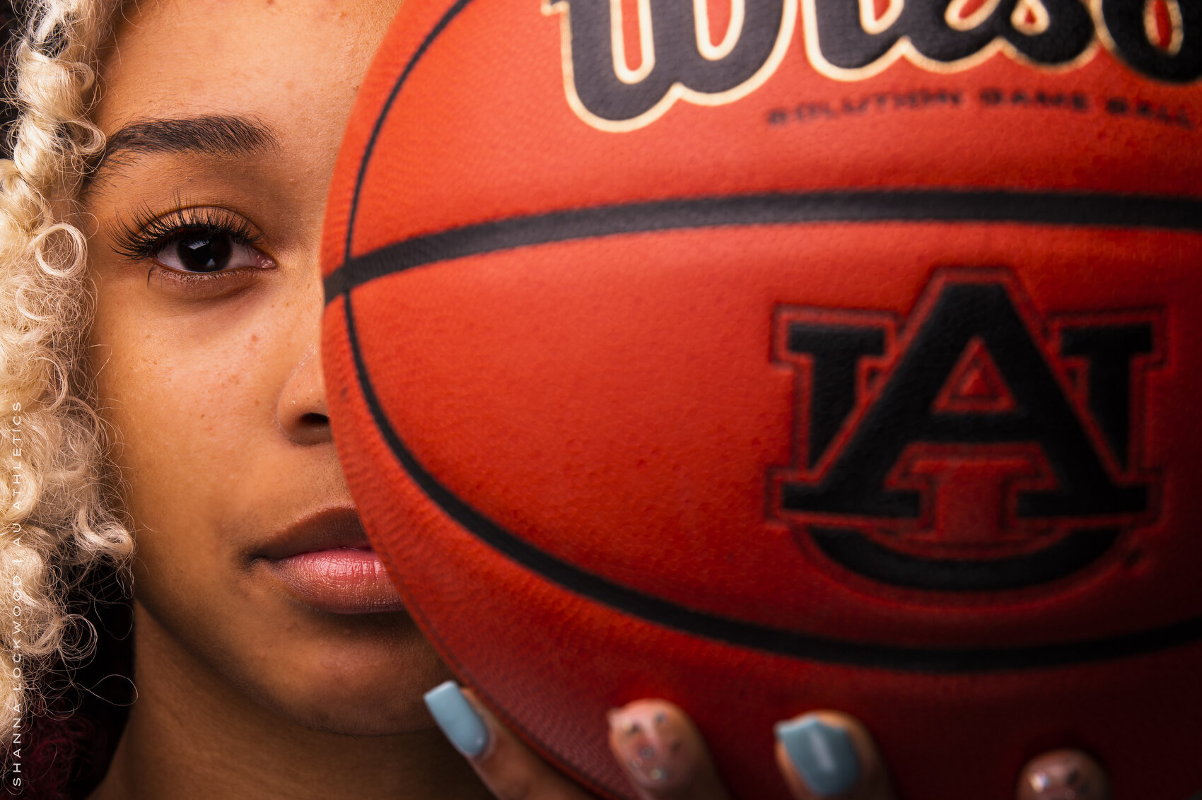  Dec 14, 2020; Auburn, AL, USA; Alaina Rice (22) poses for photos during women's basketball asset photo session at Auburn Arena. Mandatory Credit: Shanna Lockwood/AU Athletics 