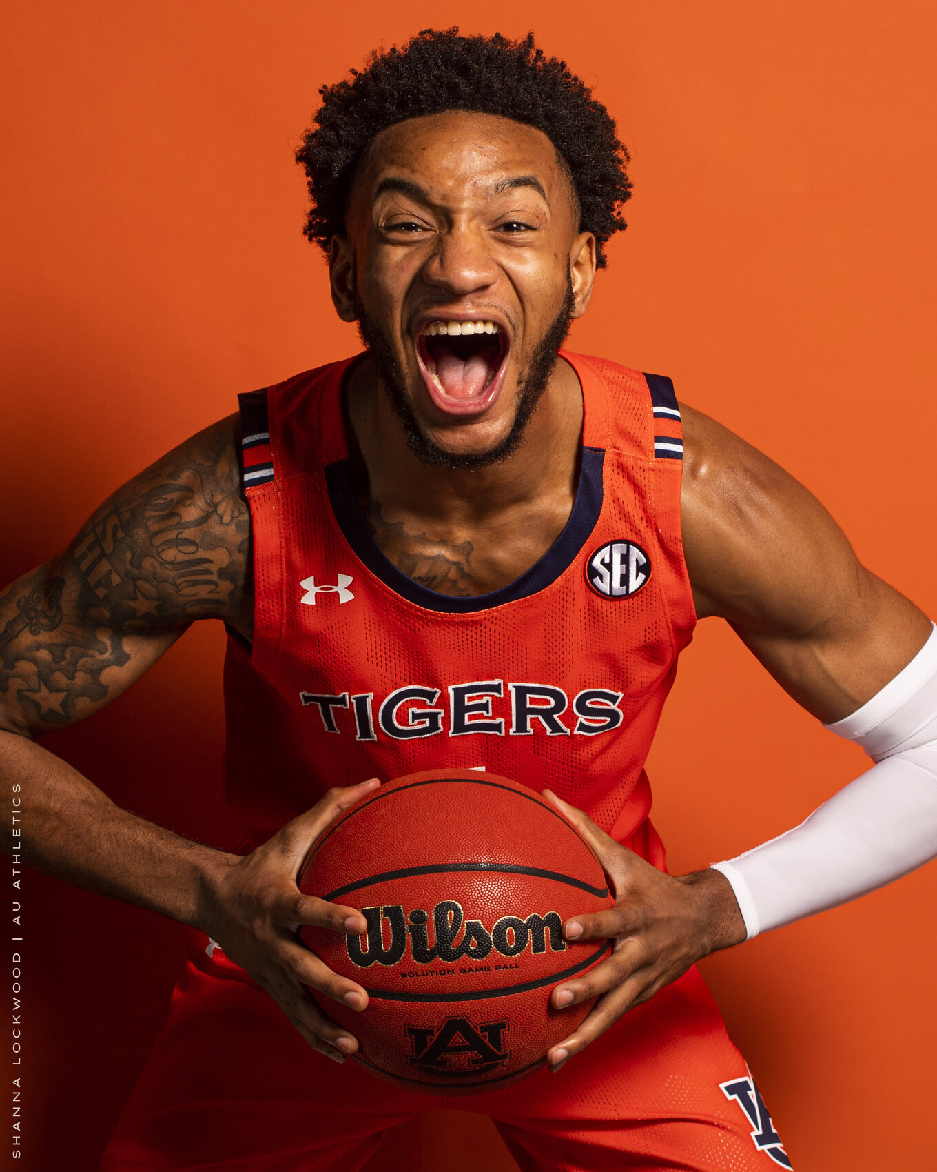  Oct 29, 2020; Auburn, AL, USA; Jamal Johnson poses  during the 2020-21 men's basketball team asset photo day at Auburn Arena. Mandatory Credit: Shanna Lockwood/AU Athletics 