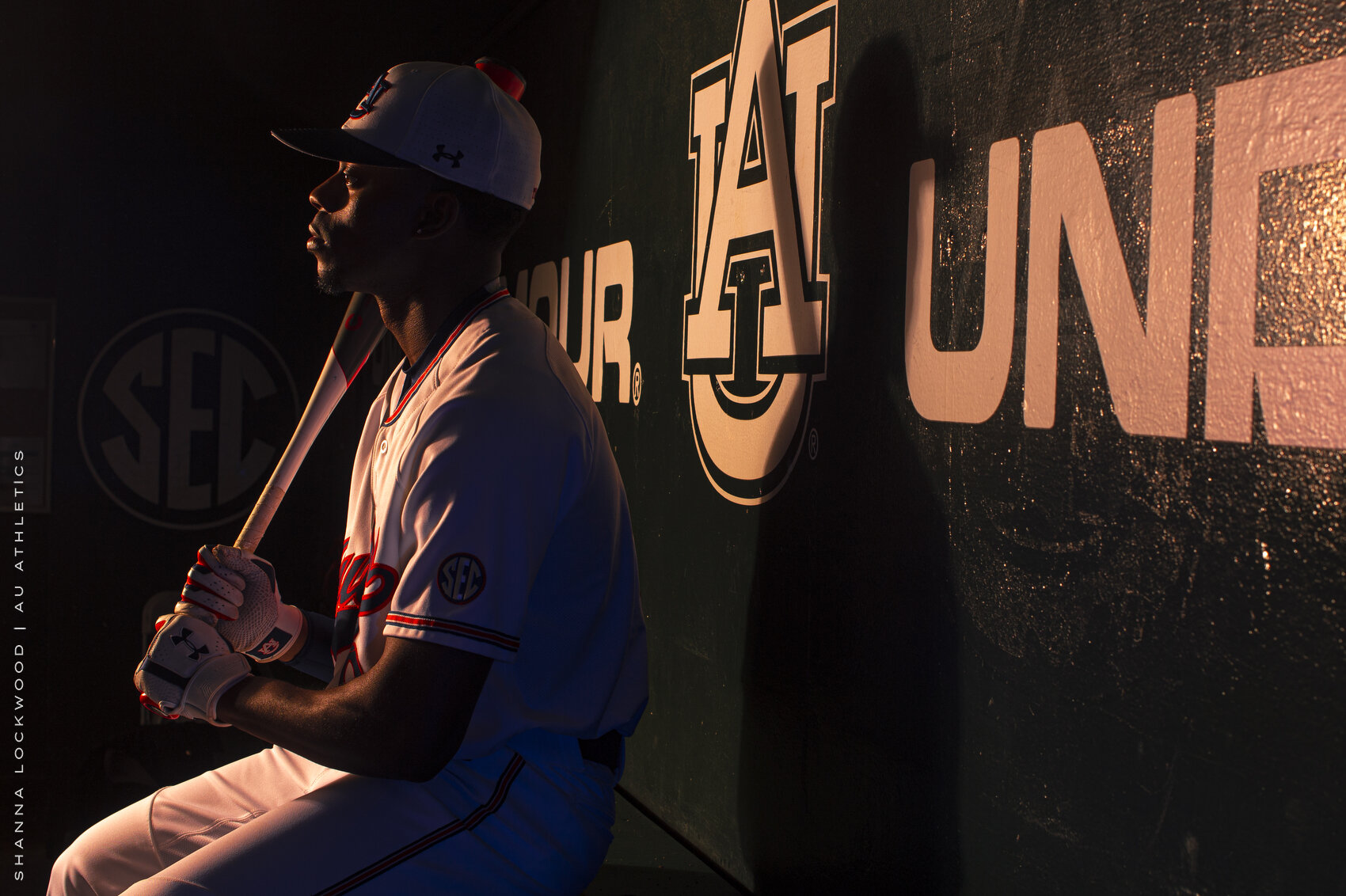  Feb 15, 2021; Auburn, AL, USA; Auburn Tigers baseball player Ryan Bliss poses during a feature portrait session at Plainsman Park. Mandatory Credit: Shanna Lockwood/AU Athletics 