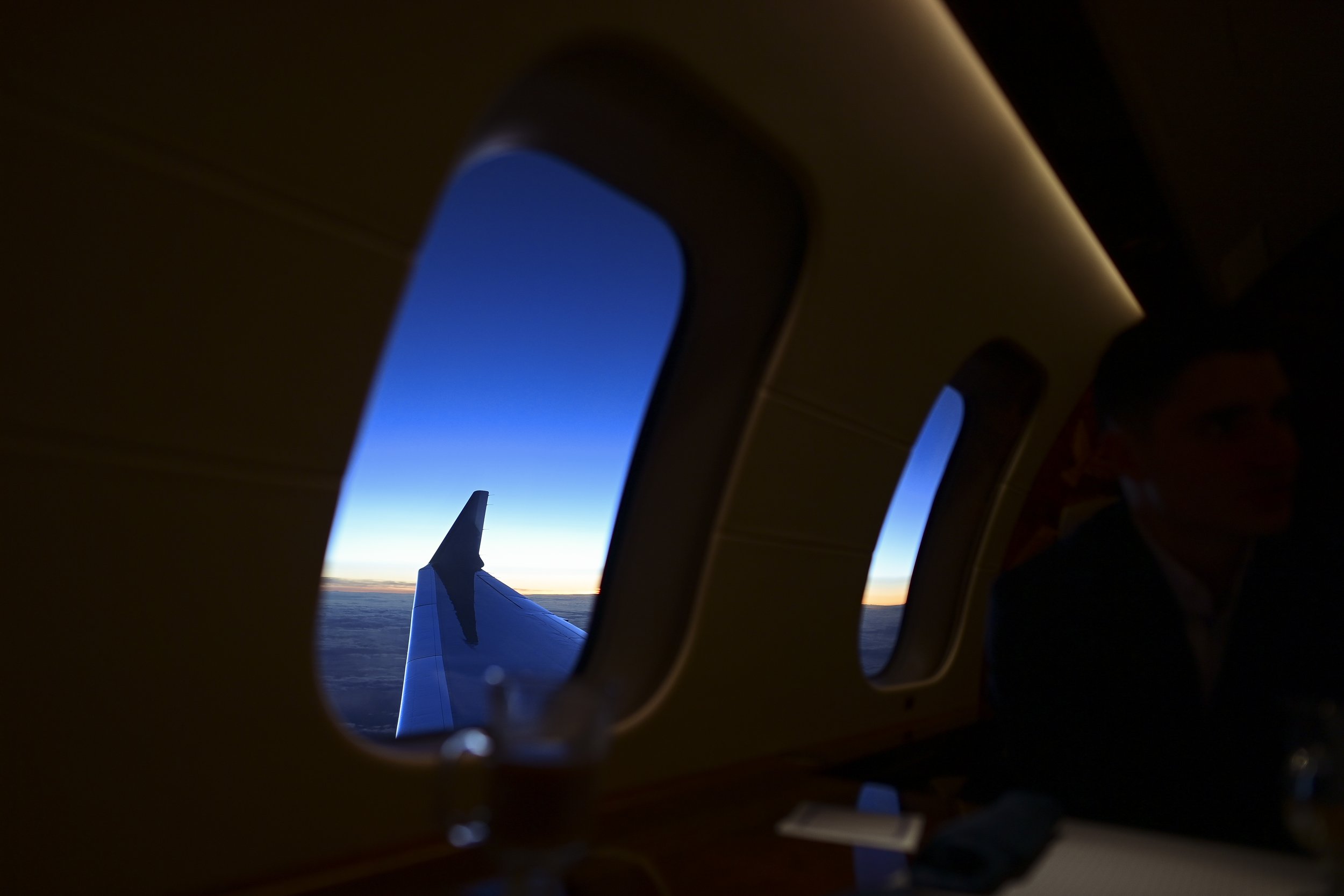  View from the jet en route to Las Vegas, Nevada, on Friday, April 29, 2022. (Photo by Shanna Lockwood/Atlanta Falcons) 