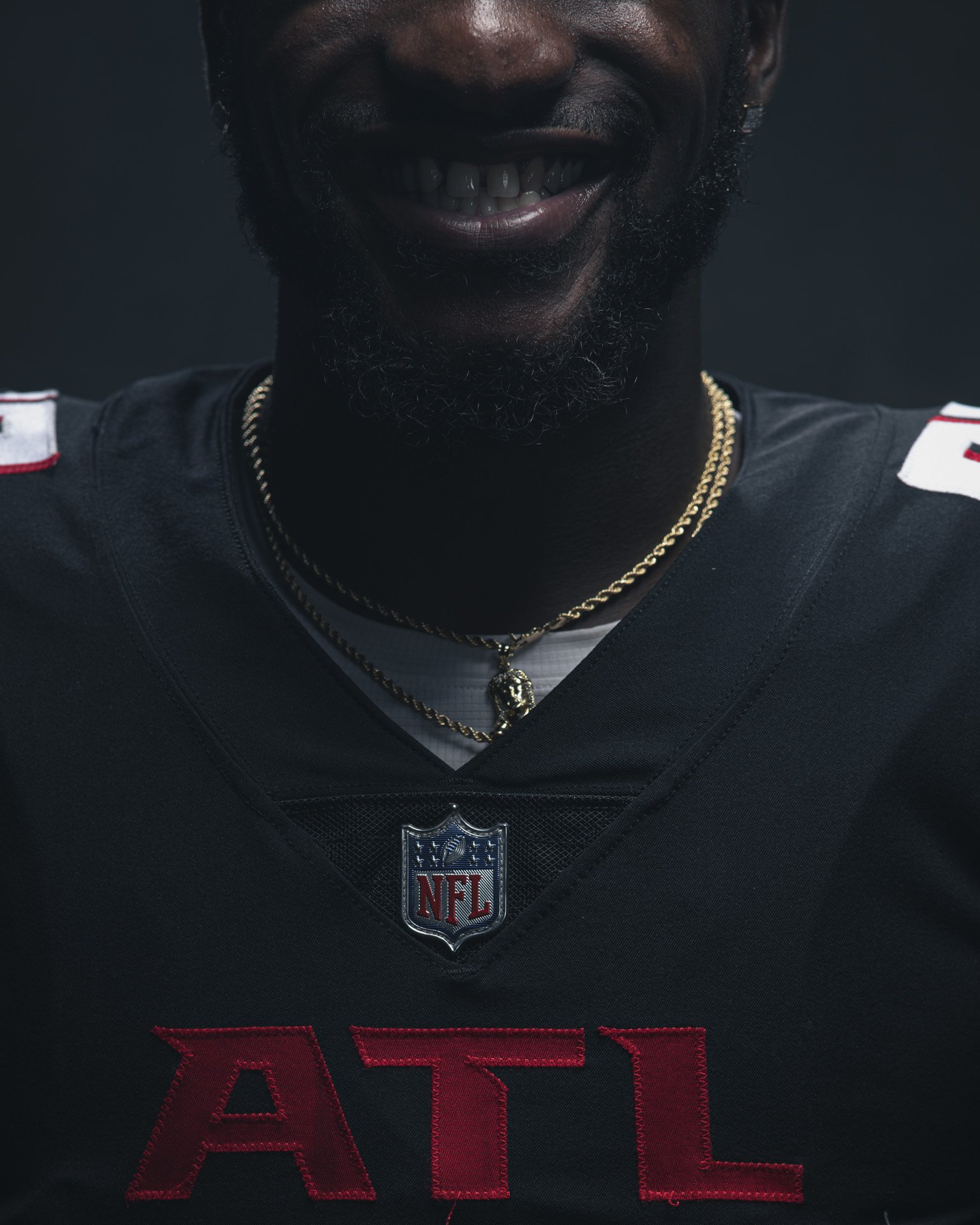  Atlanta Falcons wide receiver Frank Darby #88 poses during 2022 Creative Day at CW Davis Middle School in Flowery Branch, GA, on June 13, 2022. (Photo by Shanna Lockwood/Atlanta Falcons) 