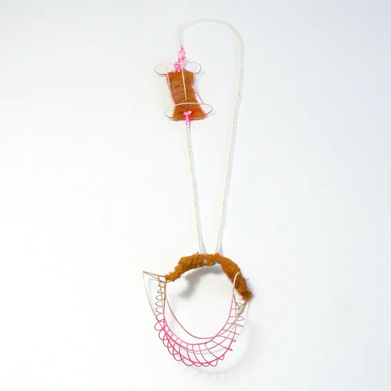 OT - New silver, wool, pearls,paint2011