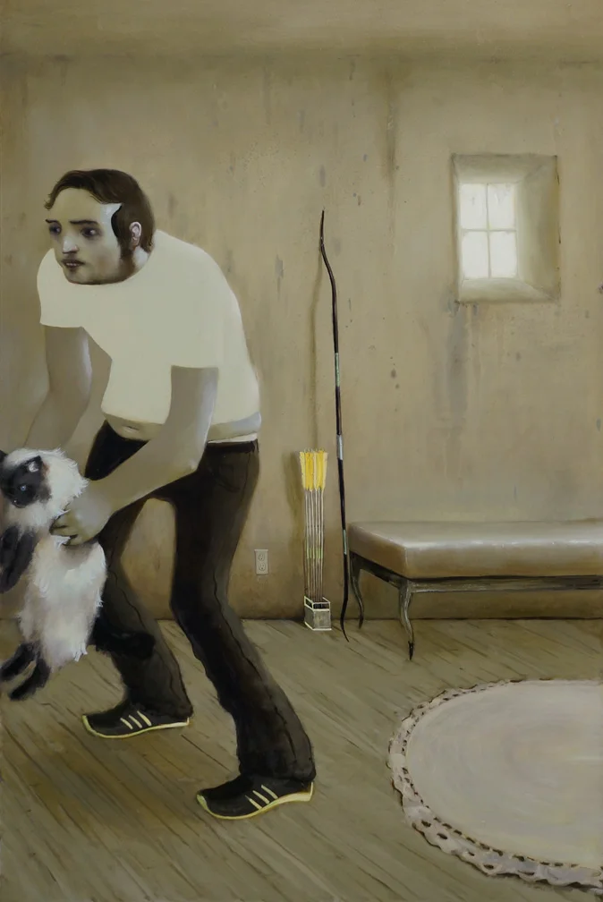 "The Cat Lover"  -  oil on panel -  24" x 36"  -  2008-2013