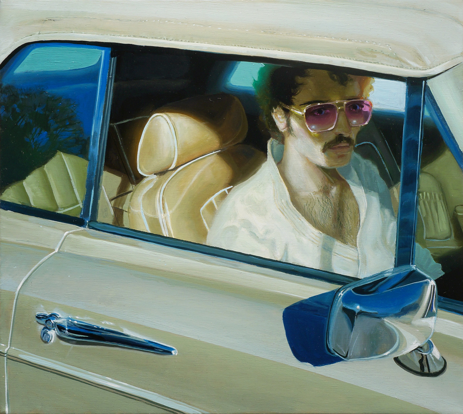 Riding Shotgun to Judo | oil on linen | 16x18 in | 2017