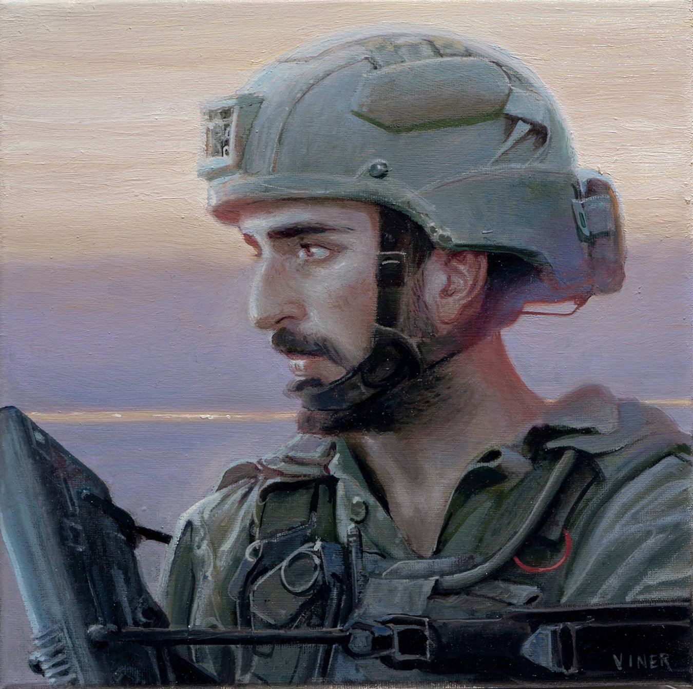 Israeli Soldier With Helmet