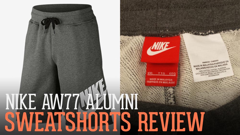 Infect in spite of Eat dinner Nike AW77 Alumni Sweat Shorts Review