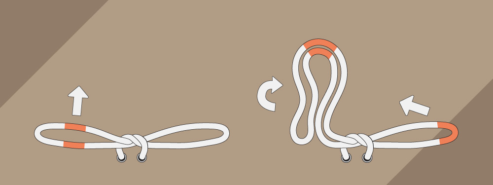Correct Way to Tie a Loop Drawstring