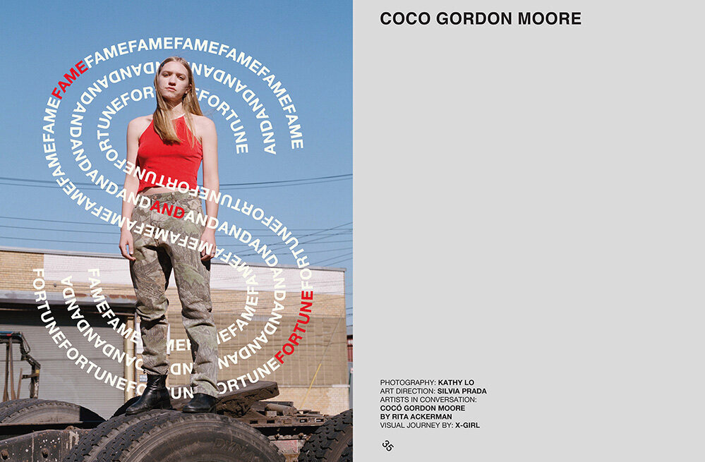  Coco Gordon Moore.  Visual Journey by X -GIRL. Ponytale Stories 