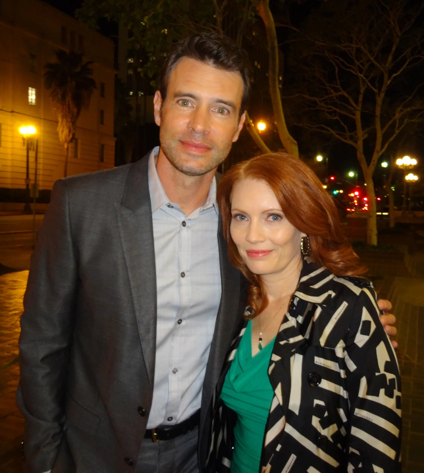 on-set of ABC's SCANDAL with Scott Foley