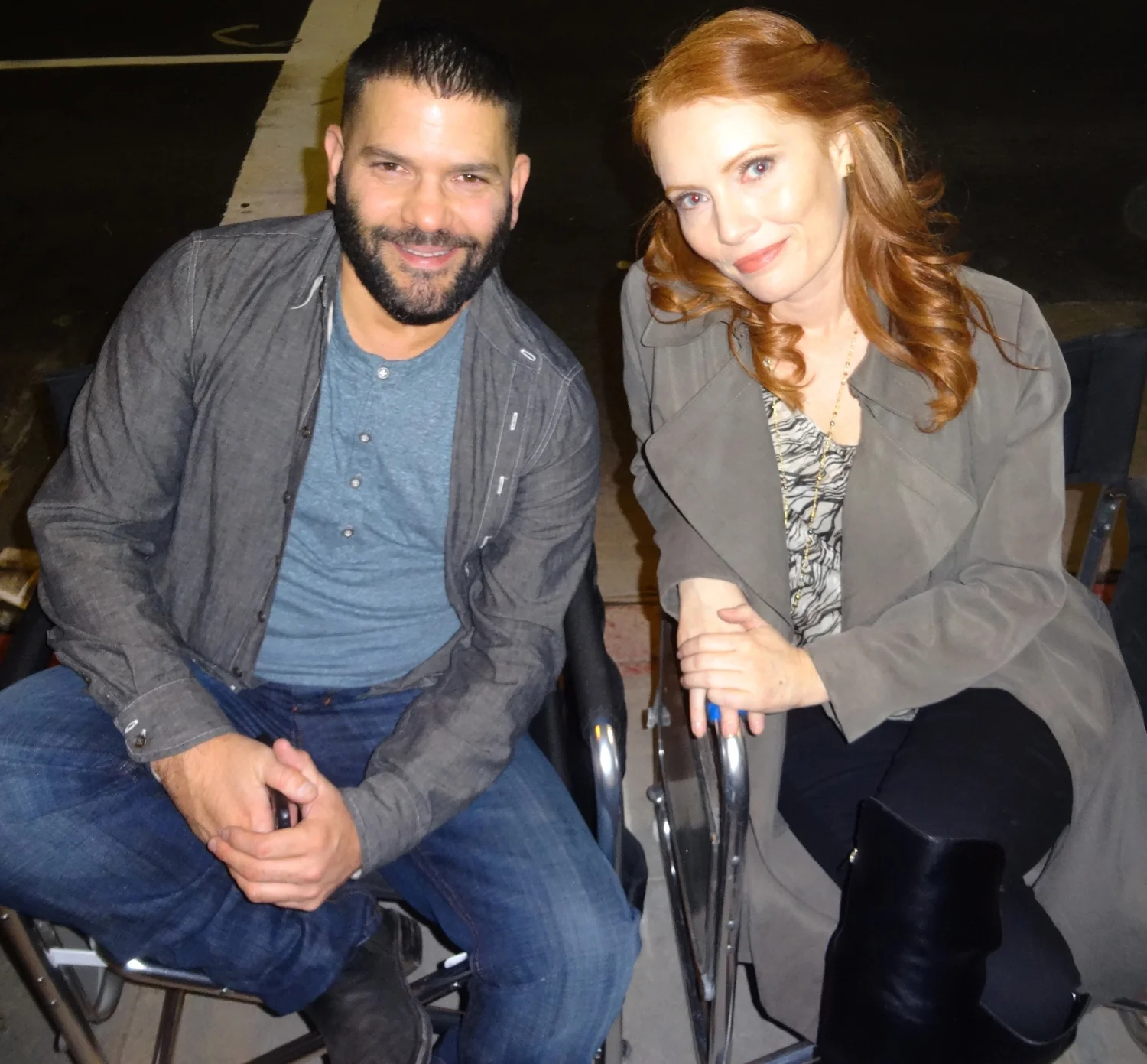 on-set of ABC's SCANDAL with Guillermo Diaz