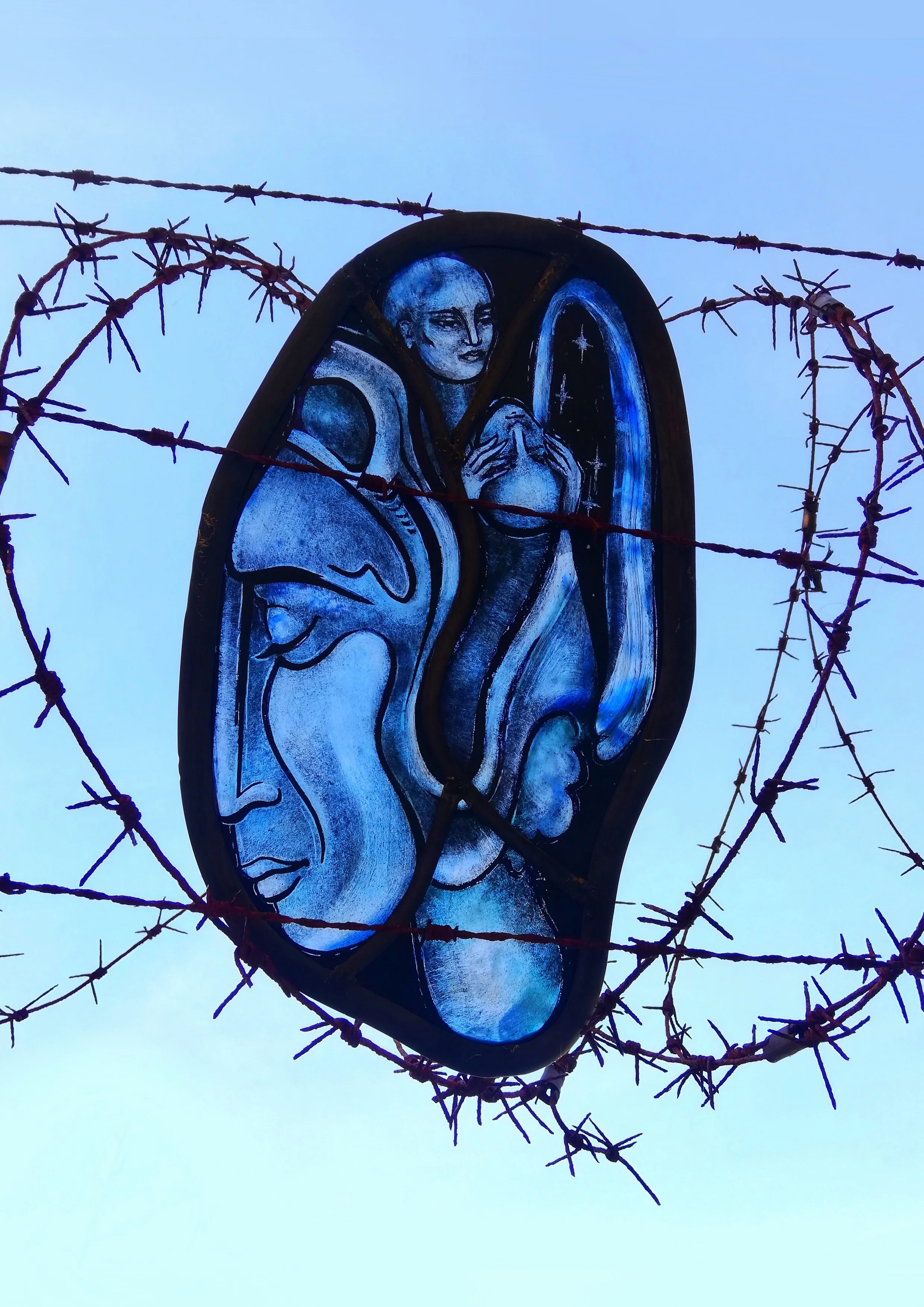 1. Kerrie Hanna - 'A Letting Go of the Old Way' - Stained Glass photographed in East Belfast. Feb 2021.jpeg