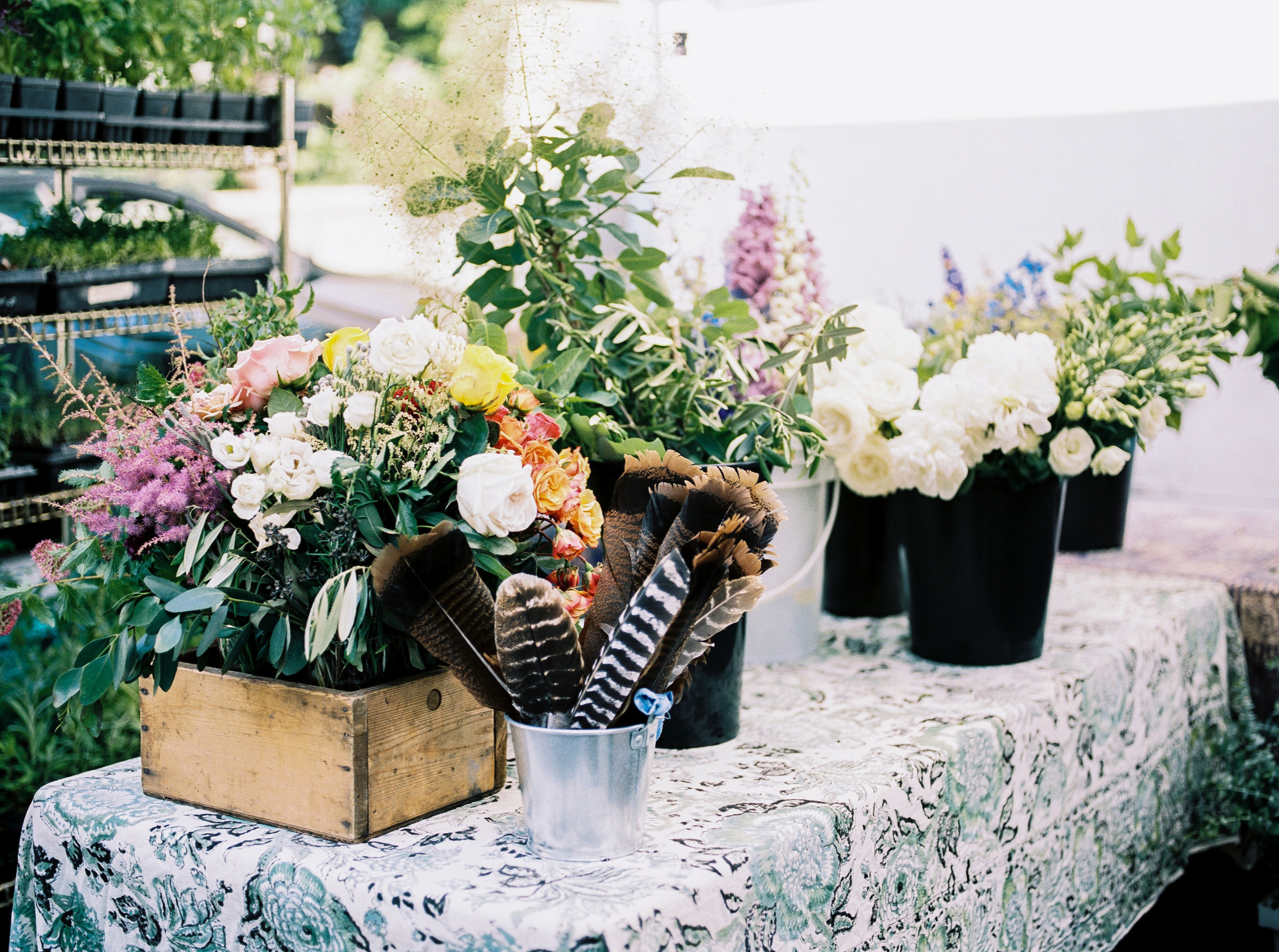 buckets of blooms for the mixology - splendid musings.jpg