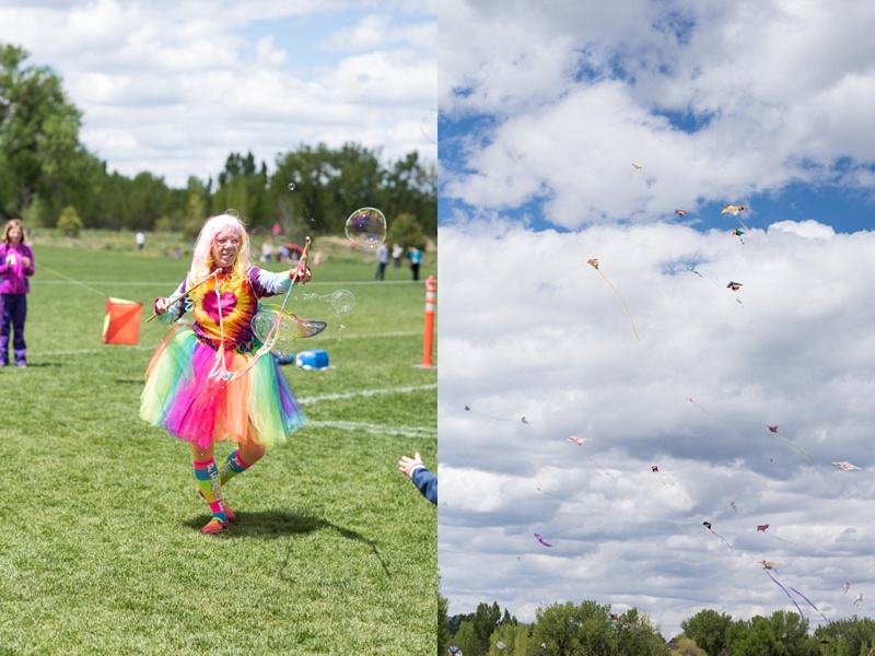 Kite flying in Fort Collins