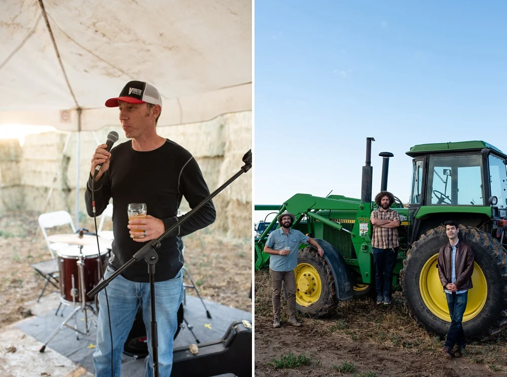 Josh Grenz the owner and brewer at Verboten Brewing at the Fortified Collaborations Heart of Summer Farm Dinner. Event, Portrait, and Food and Beverage photography by Sonja Salzburg of Sonja K Photography.