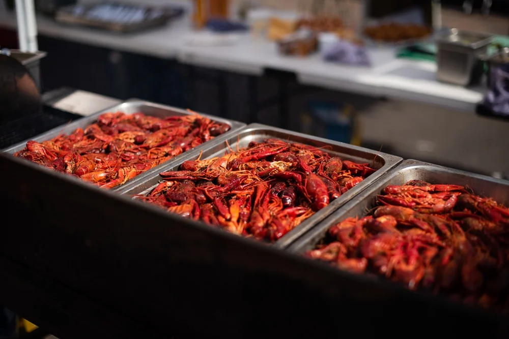 Crawfish from Fish Restaurant and Market at the Fortified Collaborations Second Sunday Supper in Fort Collins, Colorado. Food, Beverage and Event photography by Sonja Salzburg of Sonja K Photography.&nbsp;